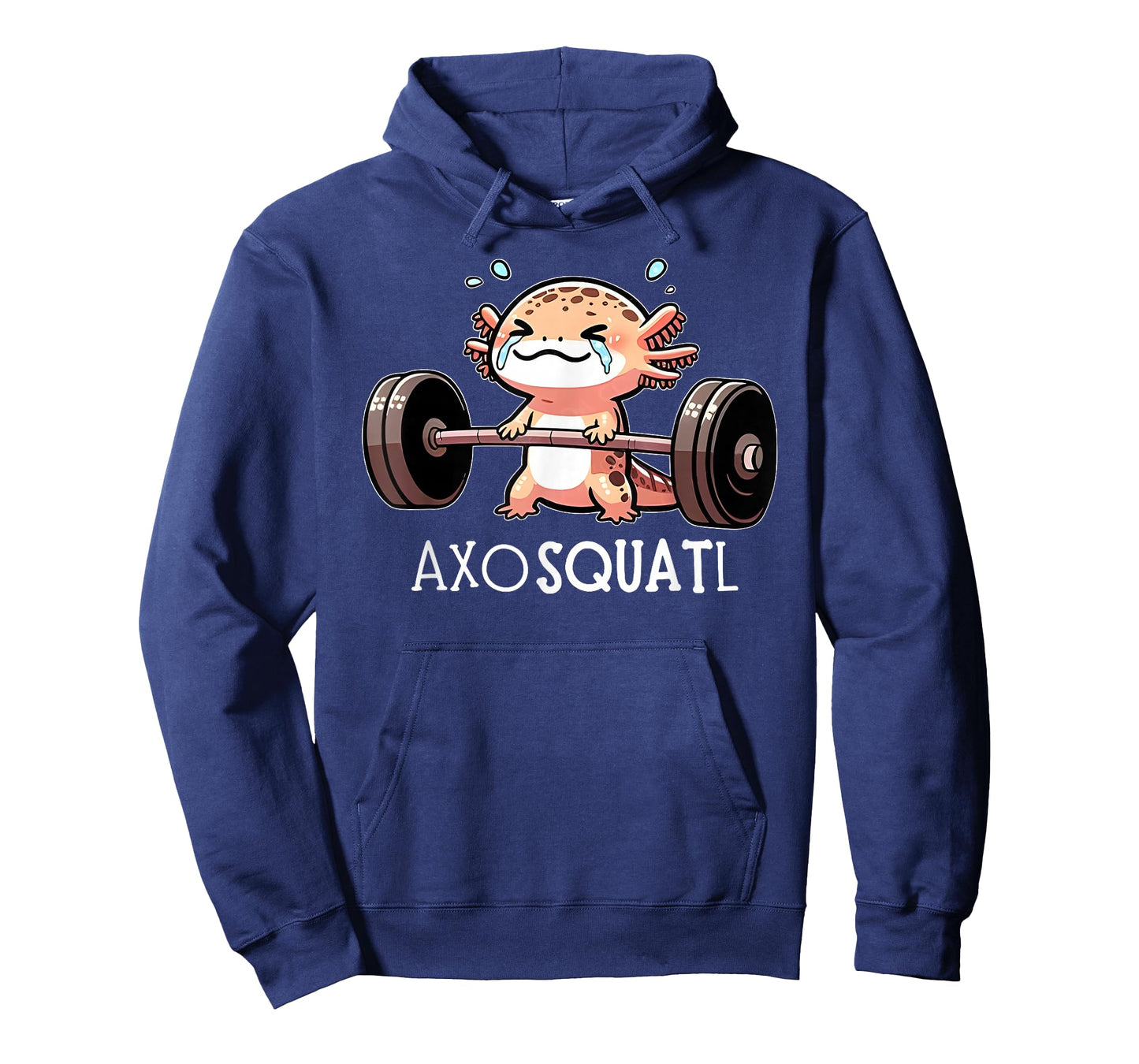 axolotl kawaii weightlifting fitness workout funny axosquatl T-Shirt
