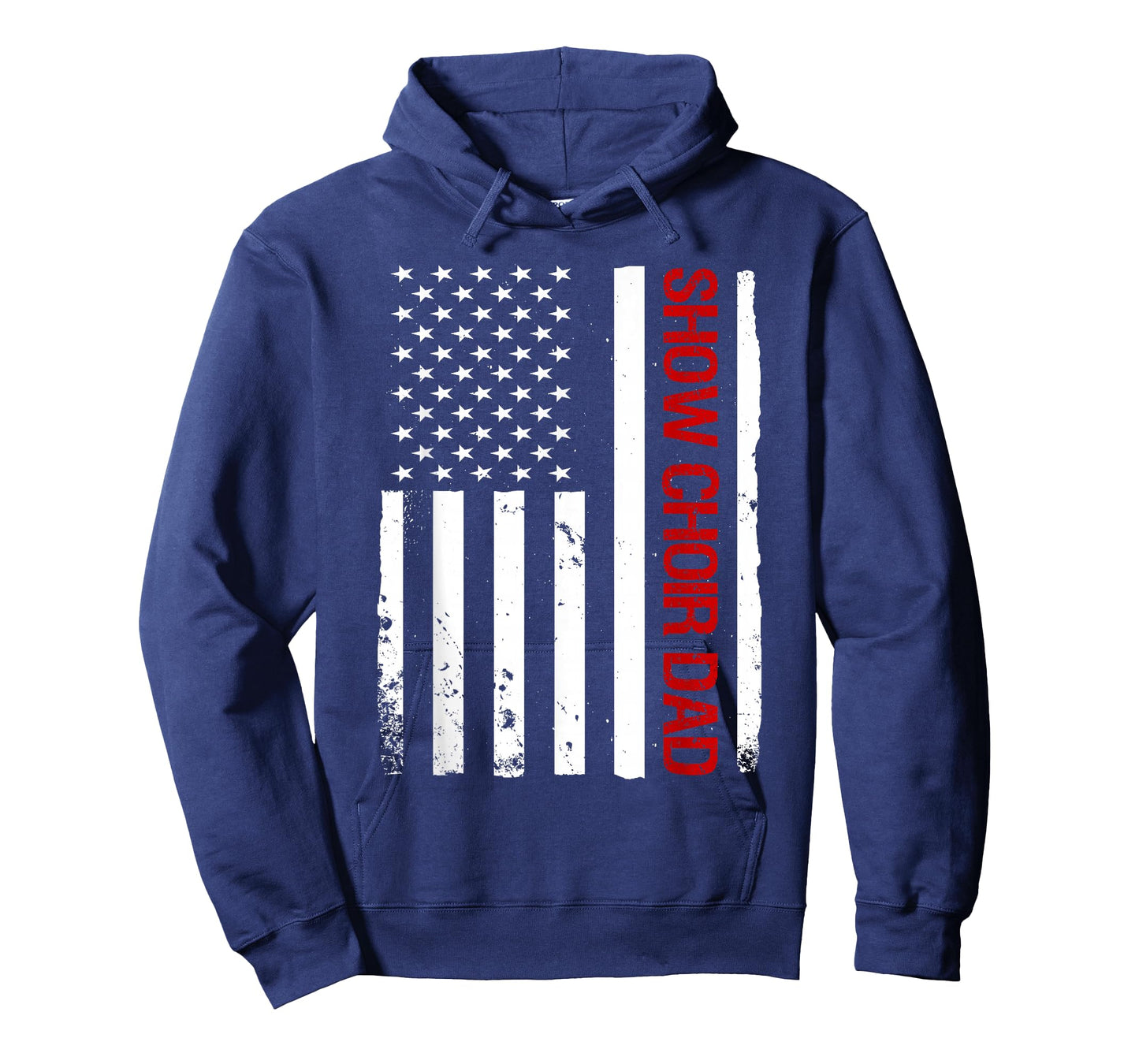 Show Choir Dad USA American Flag Singing T-Shirt