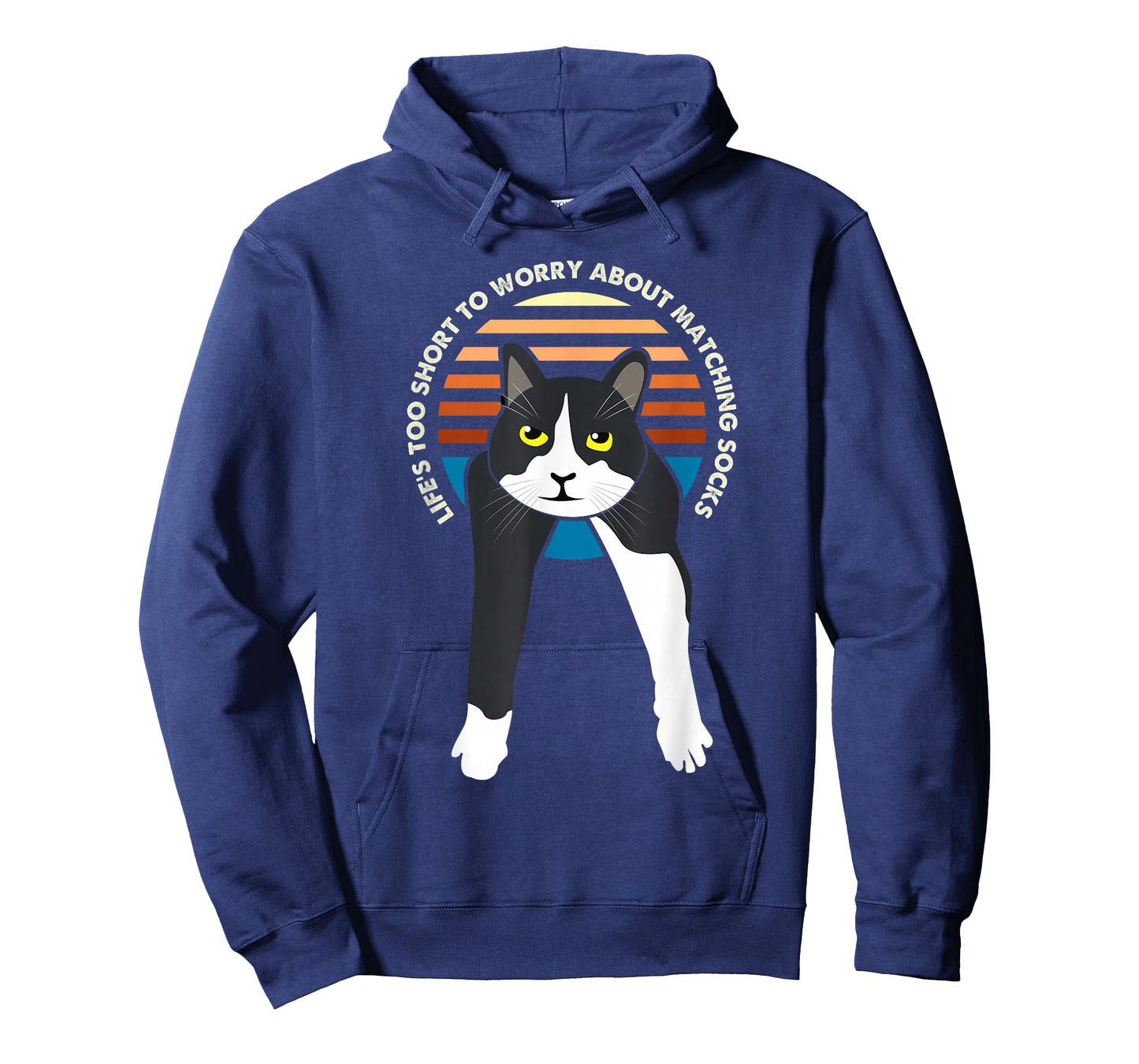 Tuxedo Cat Meme Funny Sayings Life's Too Short to Worry Gift T-Shirt