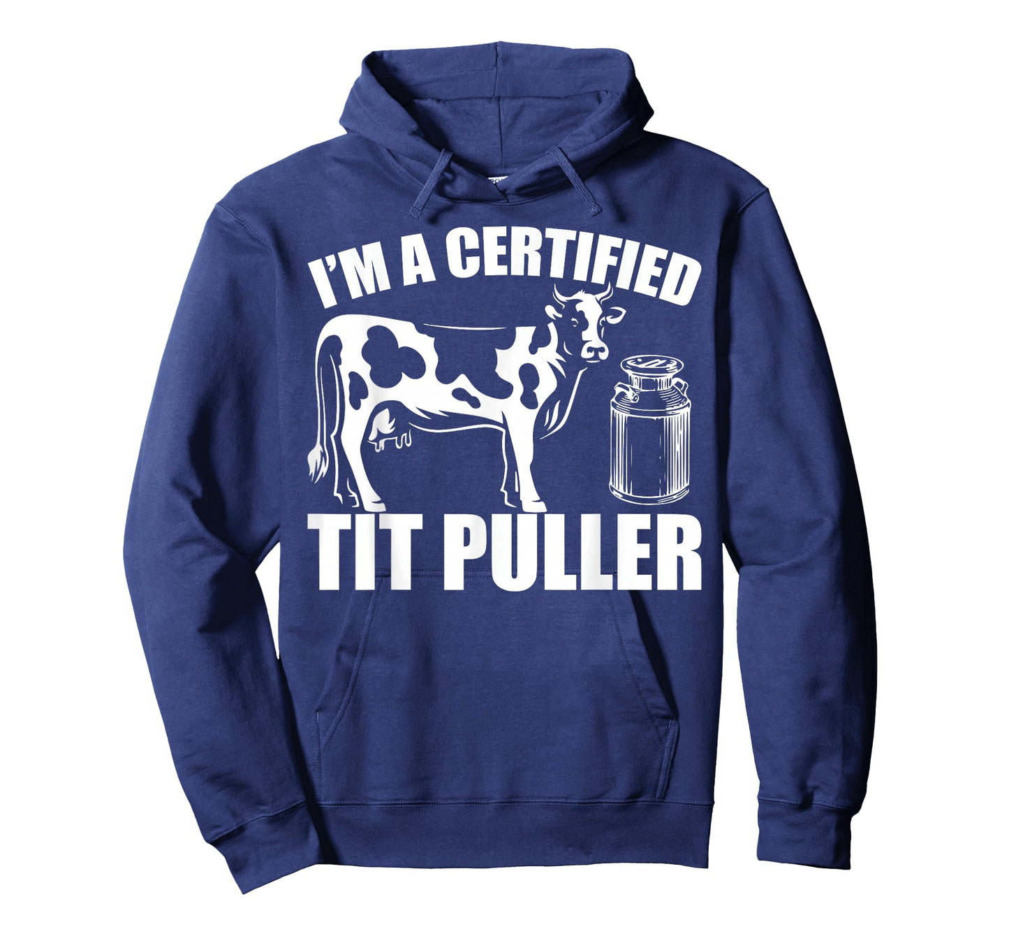 Cow Lover Retro I'm A Certified Tit Puller Farmer T-Shirt