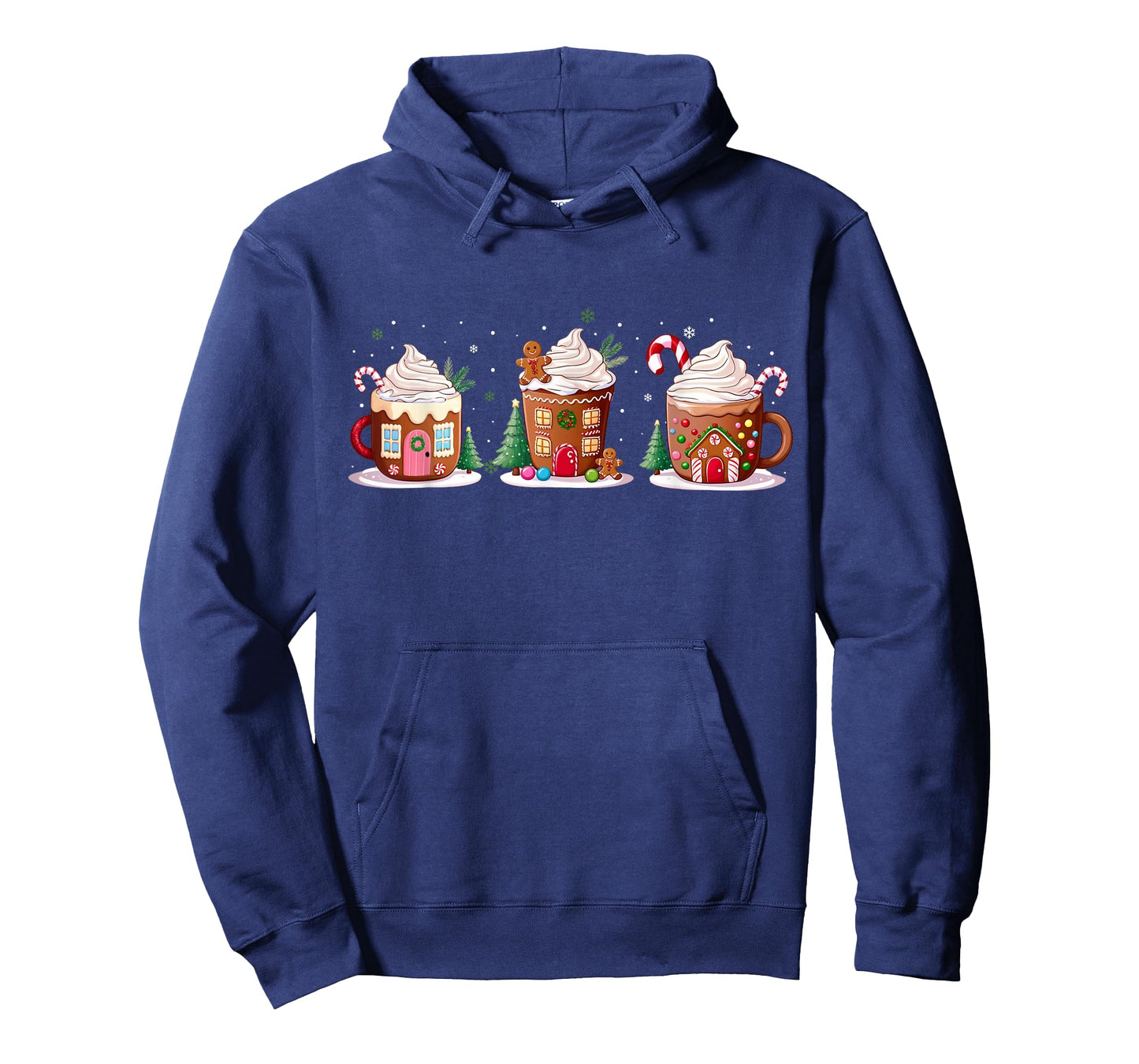 Coffee Christmas Gingerbread Cookie Women Latte Cozy Winter T-Shirt