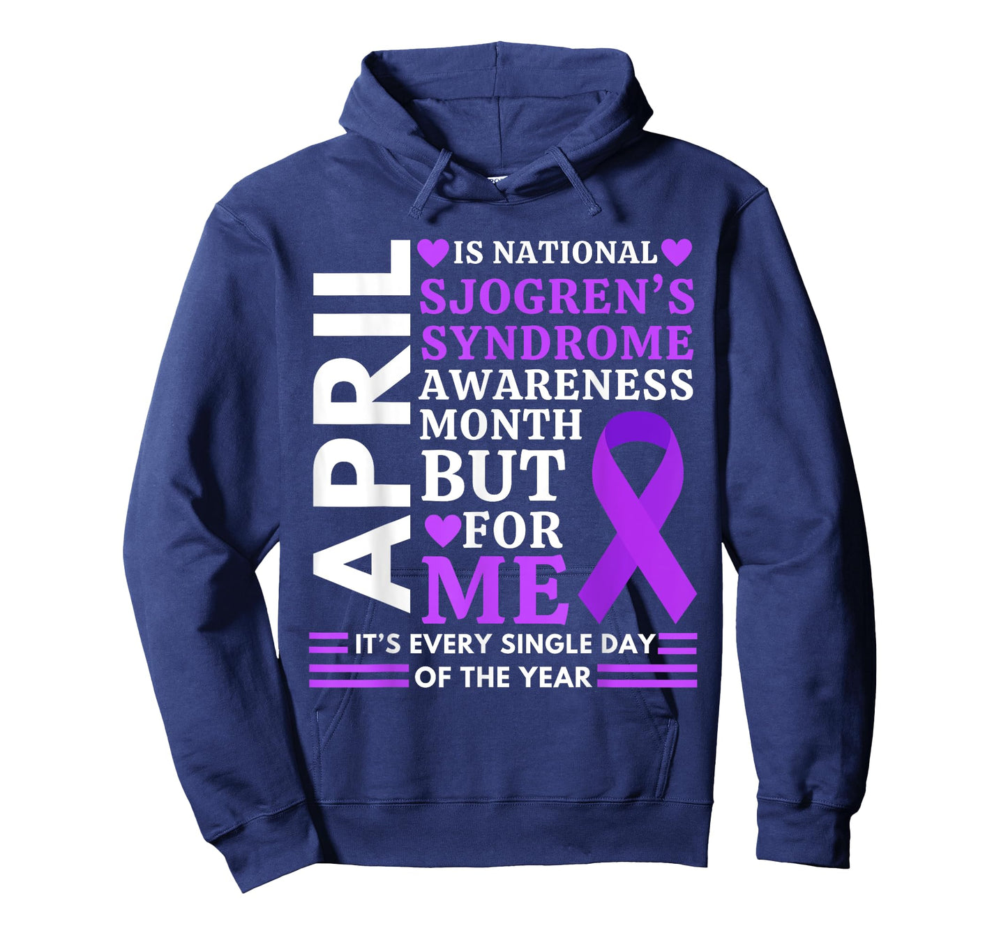 April Wear Purple Ribbon Sjögren's Syndrome Awareness T-Shirt