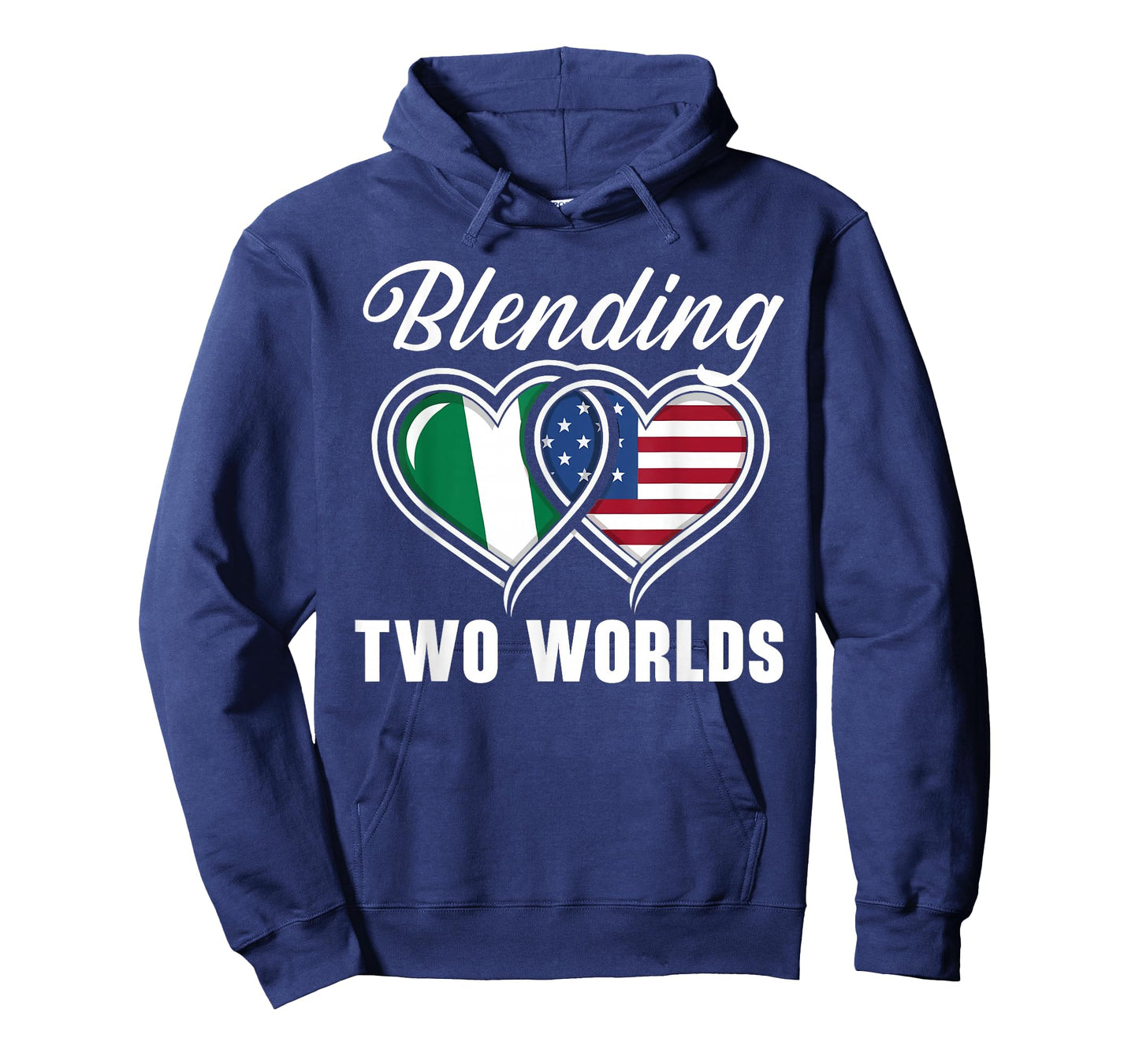 Half Nigerian Half American USA Flag Nigeria America T-Shirt