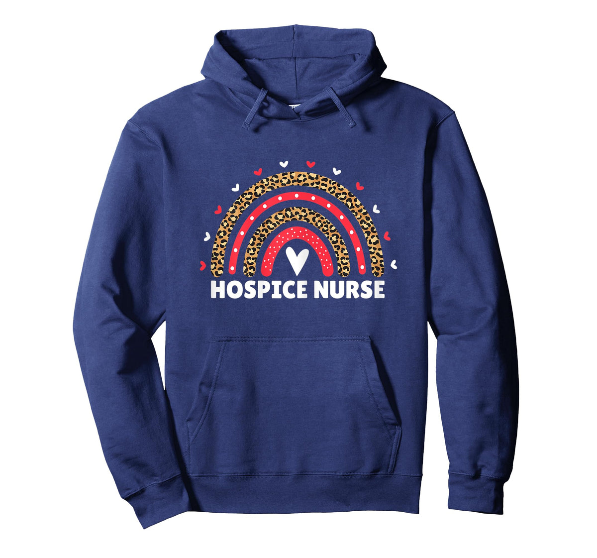 Womens Hospice Nurse Nursing Leopard Rainbow Hospice Care RN Women T-Shirt