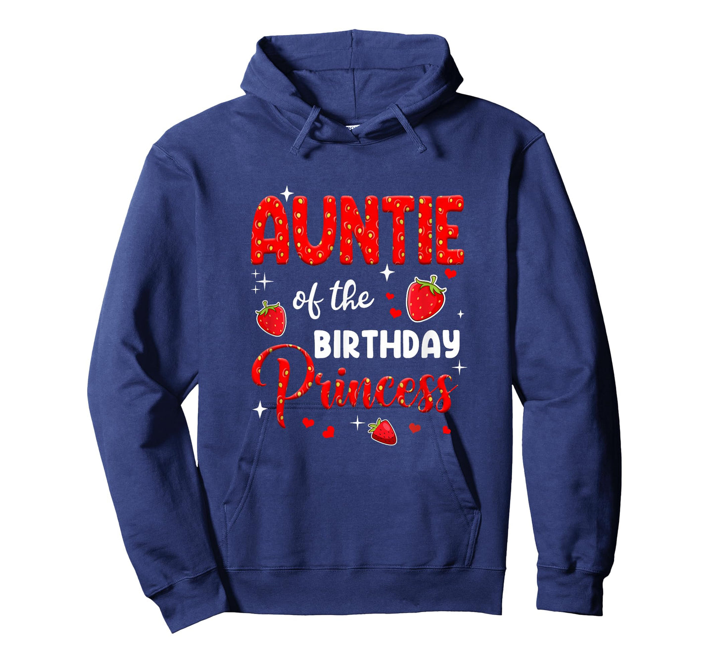 Auntie Of The Birthday Princess Strawberry Theme Bday Party T-Shirt