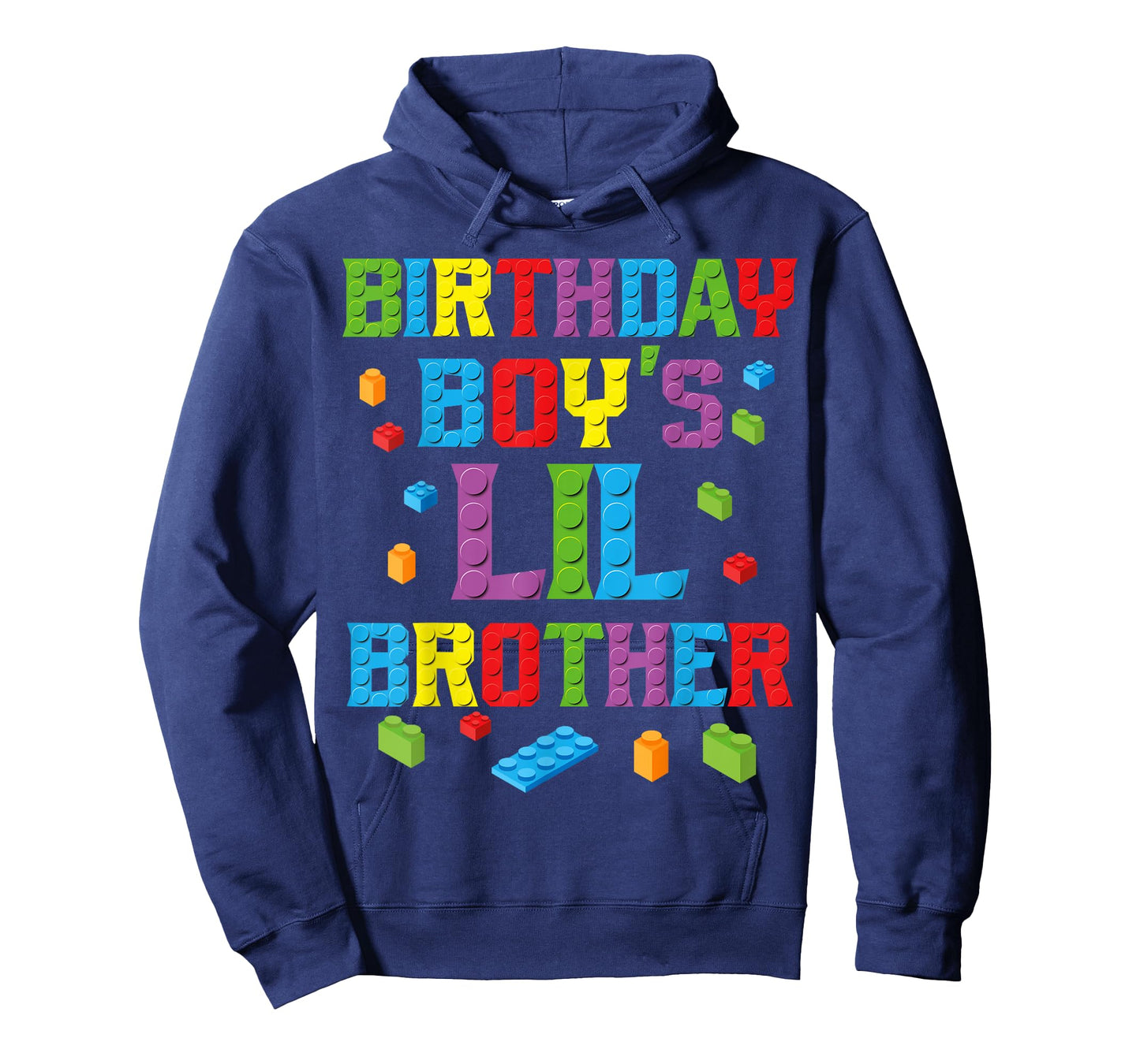 Master Builder Birthday Boy's Lil Brother Building Bricks T-Shirt