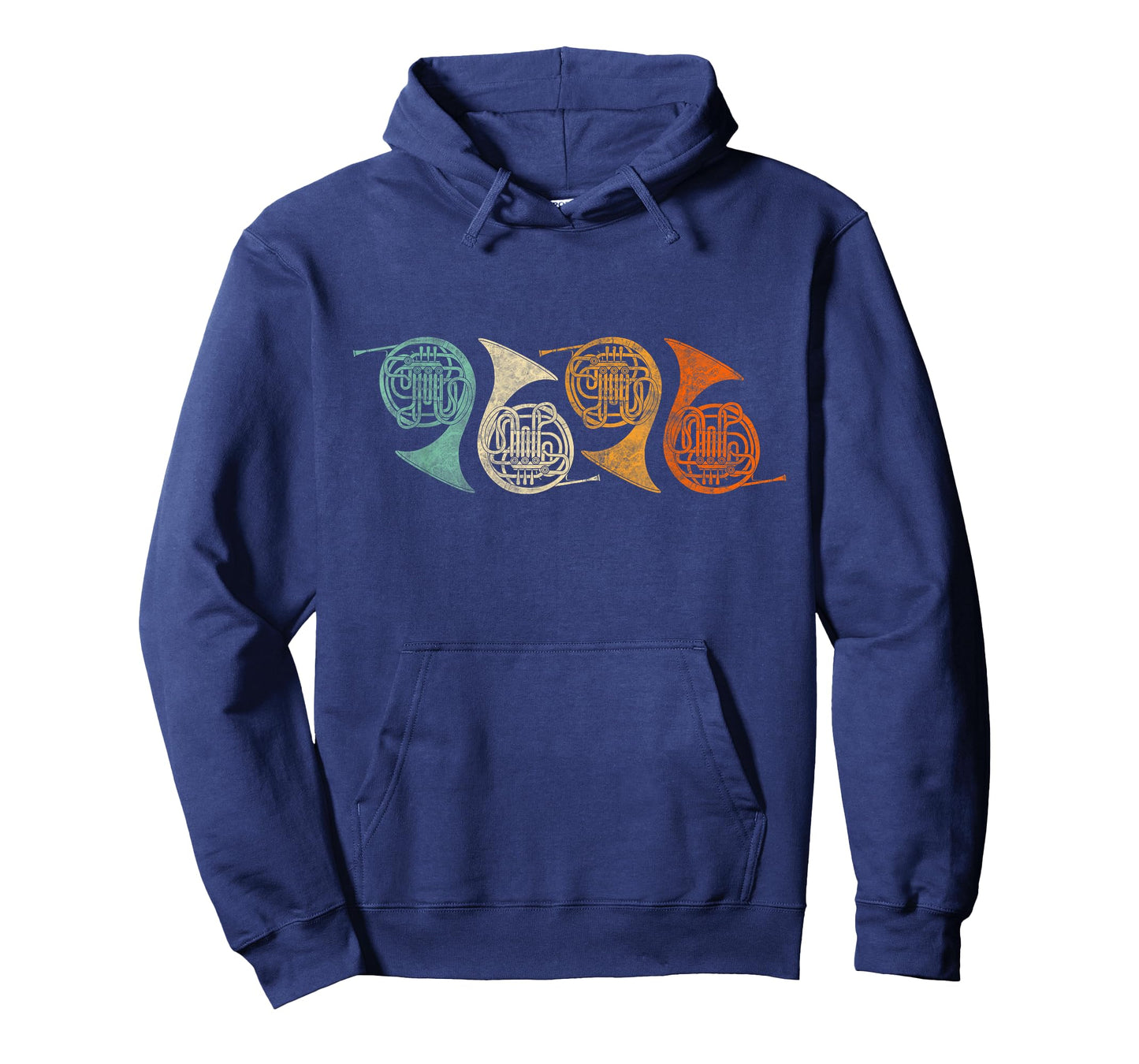 Retro 70's Funny French Horn T-Shirt for French Horn Player T-Shirt