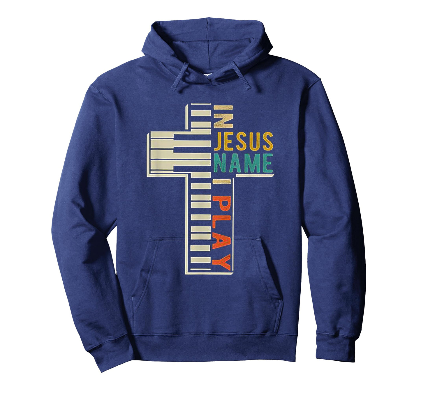 in Jesus' Name I Play Piano Christian Music T-Shirt Gift T-Shirt