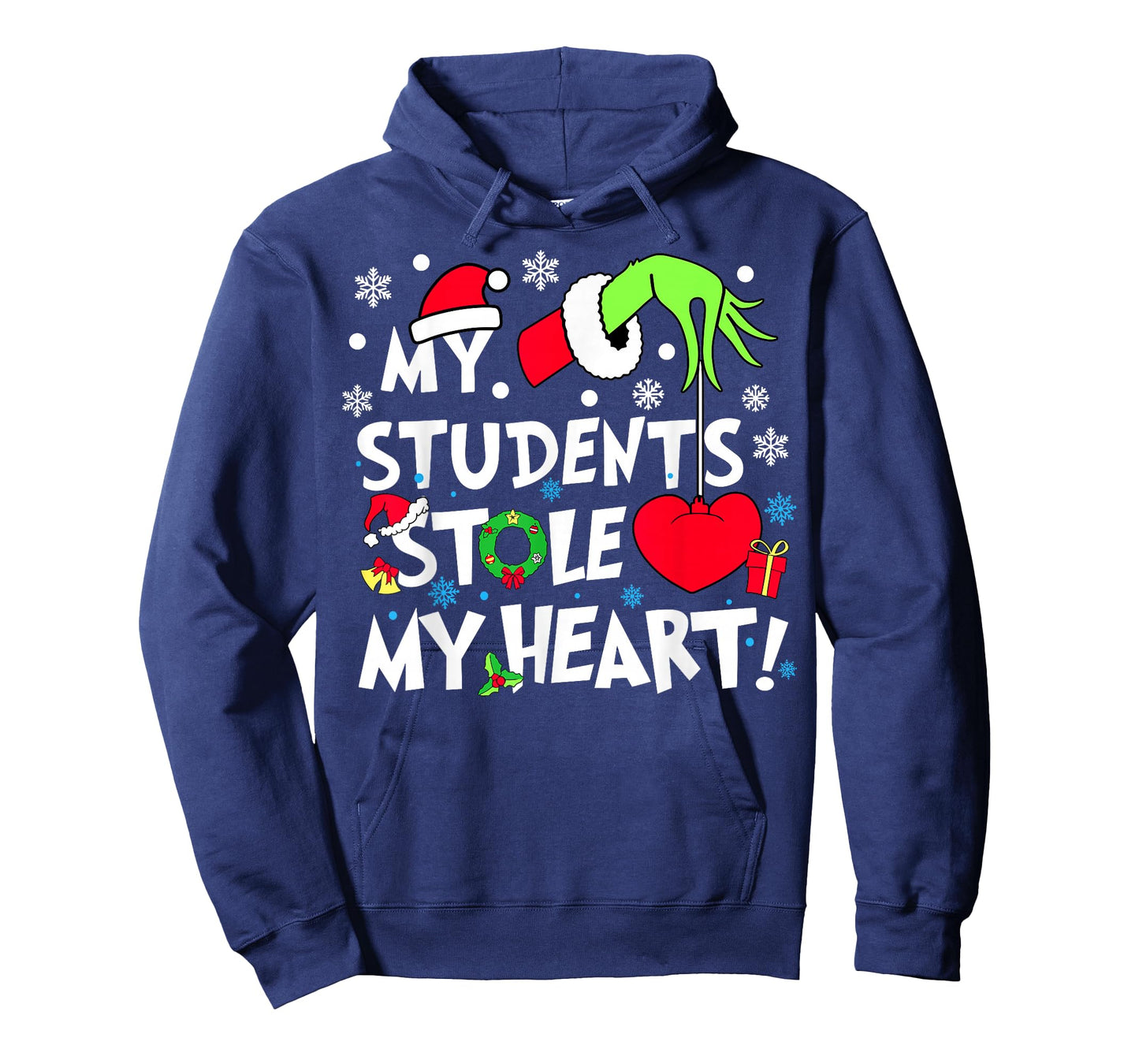 My Students Stole My Hearts Funny Christmas Teacher Xmas T-Shirt