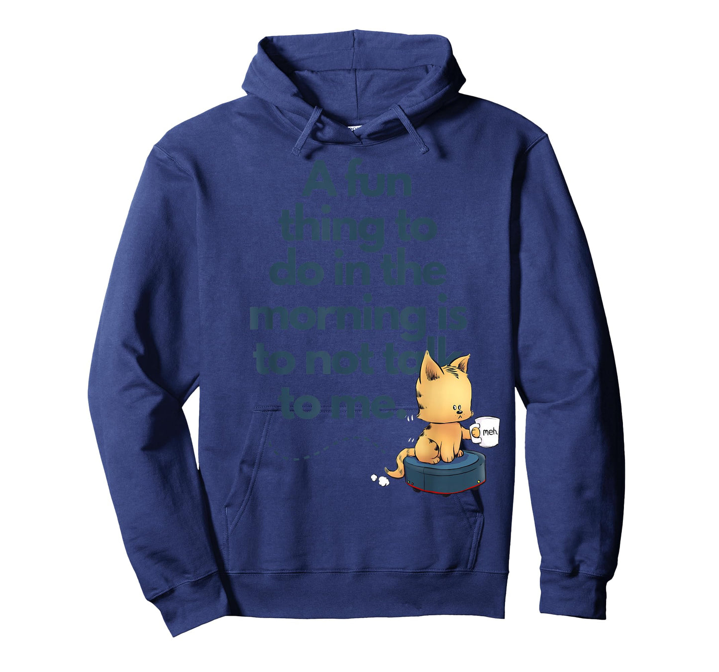 Funny Cat Morning Attitude Cute Cat Lovers Humor Graphic T-Shirt