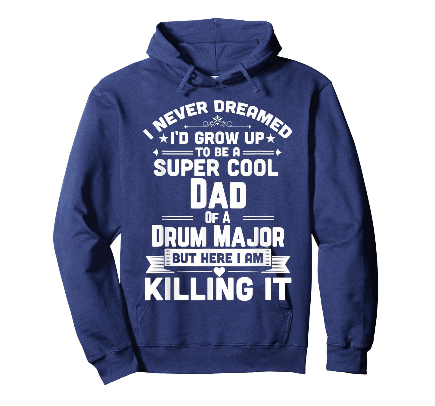 Super Cool Dad Of A Drum Major Funny Marching Band T-Shirt T-Shirt