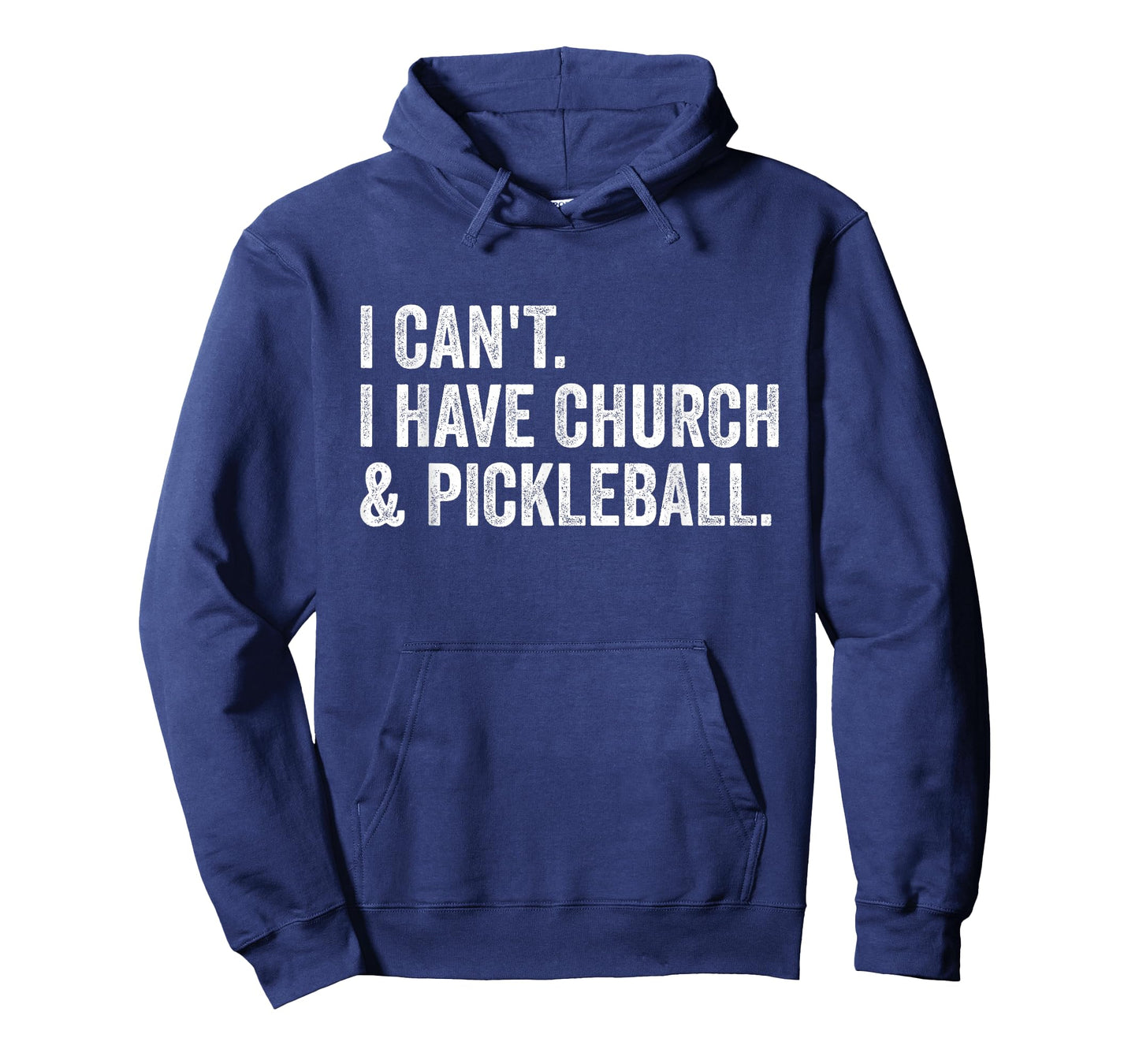 Vintage I Can't I Have Church and Pickleball T-Shirt
