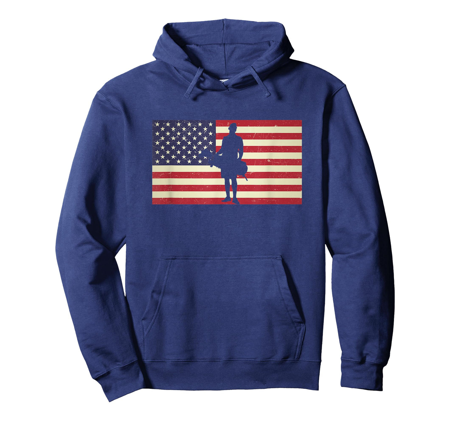 Distressed USA American Flag Golf Caddie Caddy Patriotic Women Men T-Shirt