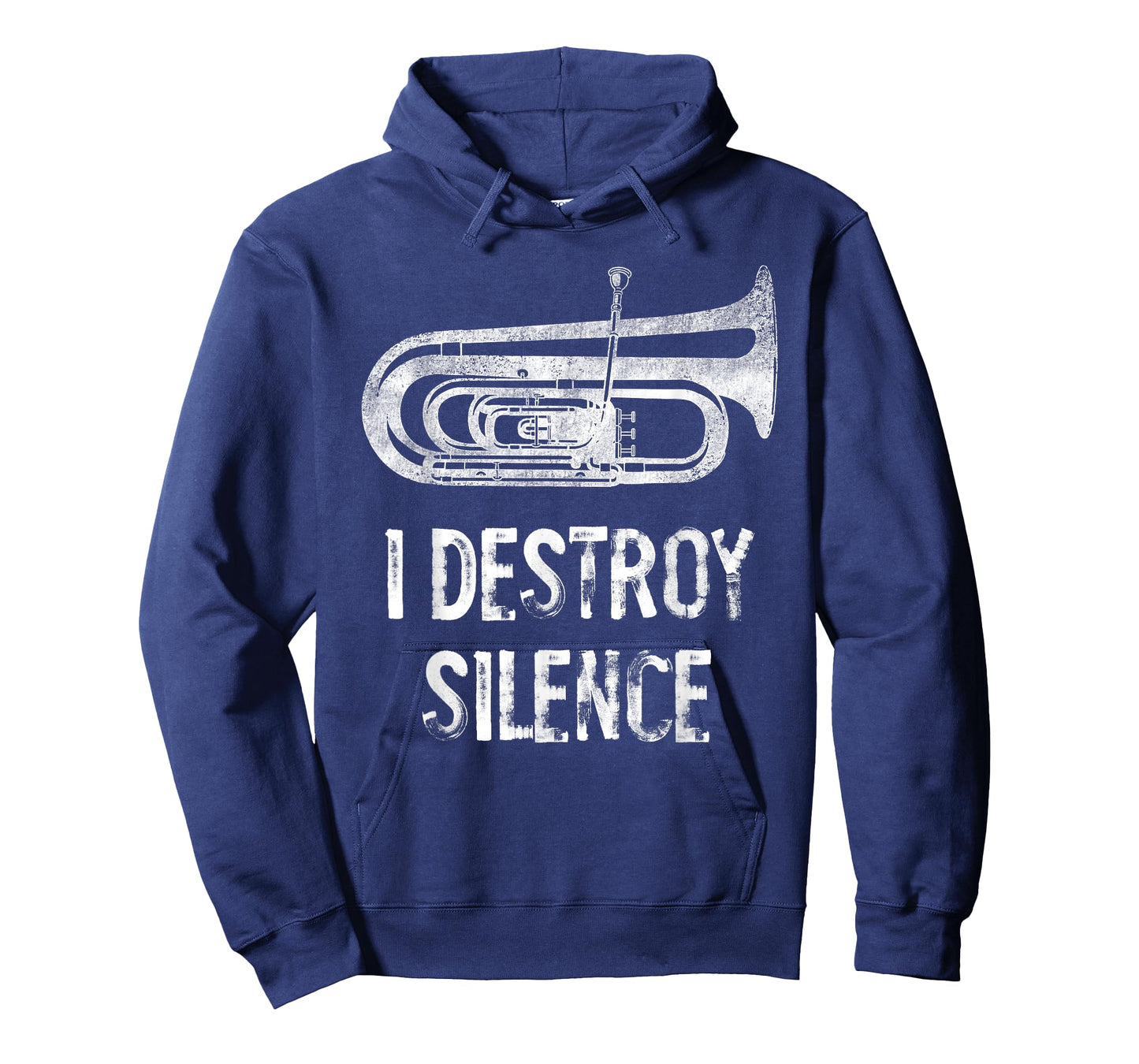 I Destroy Silence Funny Tuba Player Marching Band T-Shirt