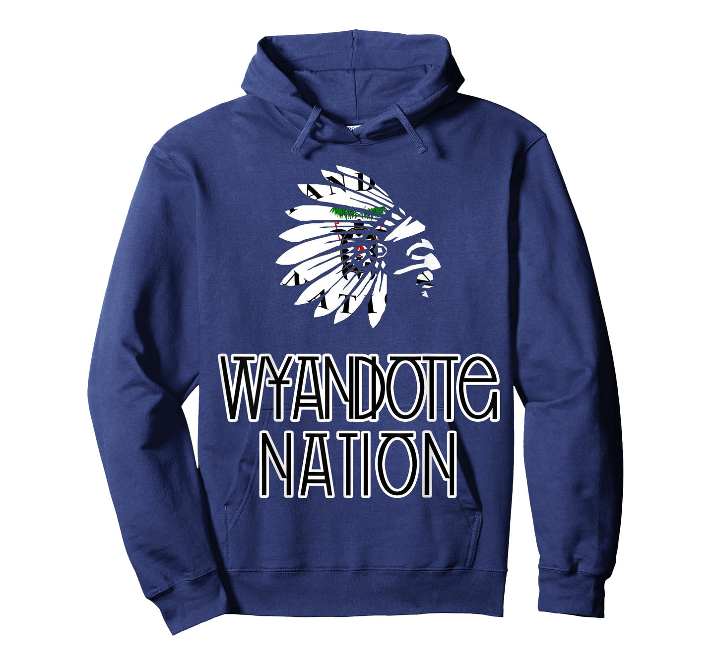 Wyandotte Tribal Nation Flag | Native Amerindian | Headdress T-Shirt