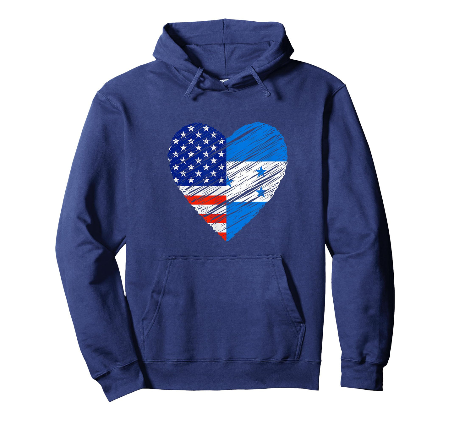 Honduras USA Heart American Flag Honduran Flag Love Heart T-Shirt