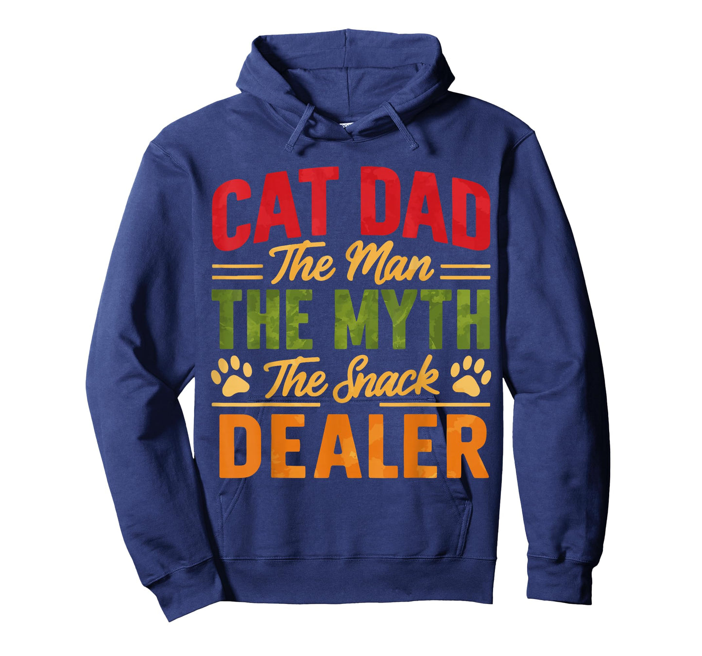 Cat Dad The Man The Myth The Snack Dealer T-Shirt
