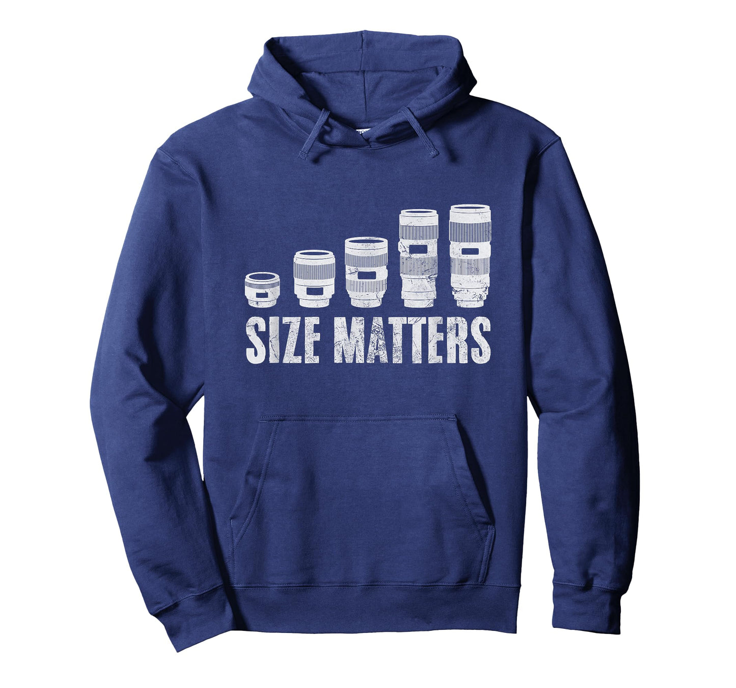 Photographer Size Matters Camera Lens Photography Distressed T-Shirt