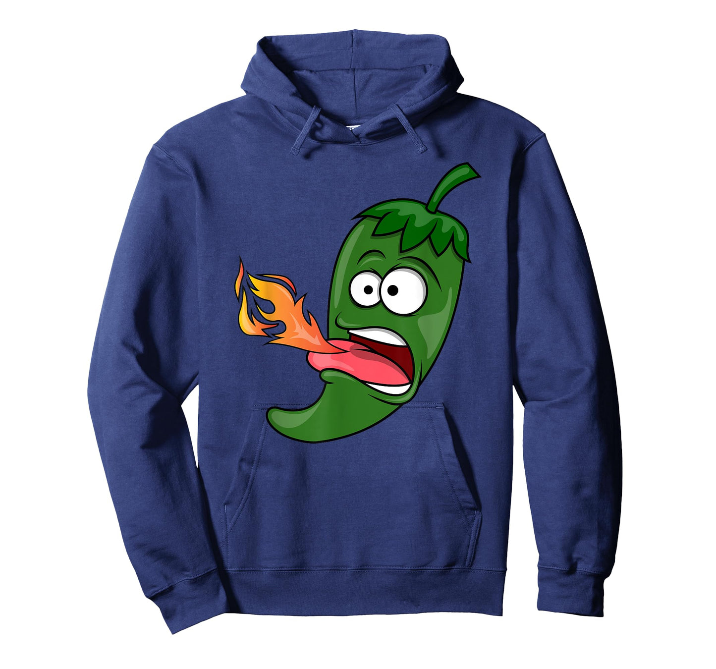 Chili Pepper Breathing Fire T-Shirt | Red Hot Funny Cartoon T-Shirt