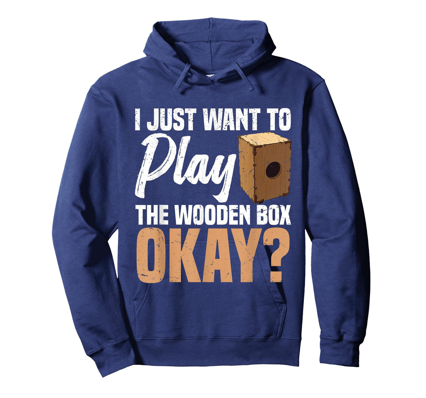 Musician Instrument Wooden Box Percussion Peruvian Cajón T-Shirt