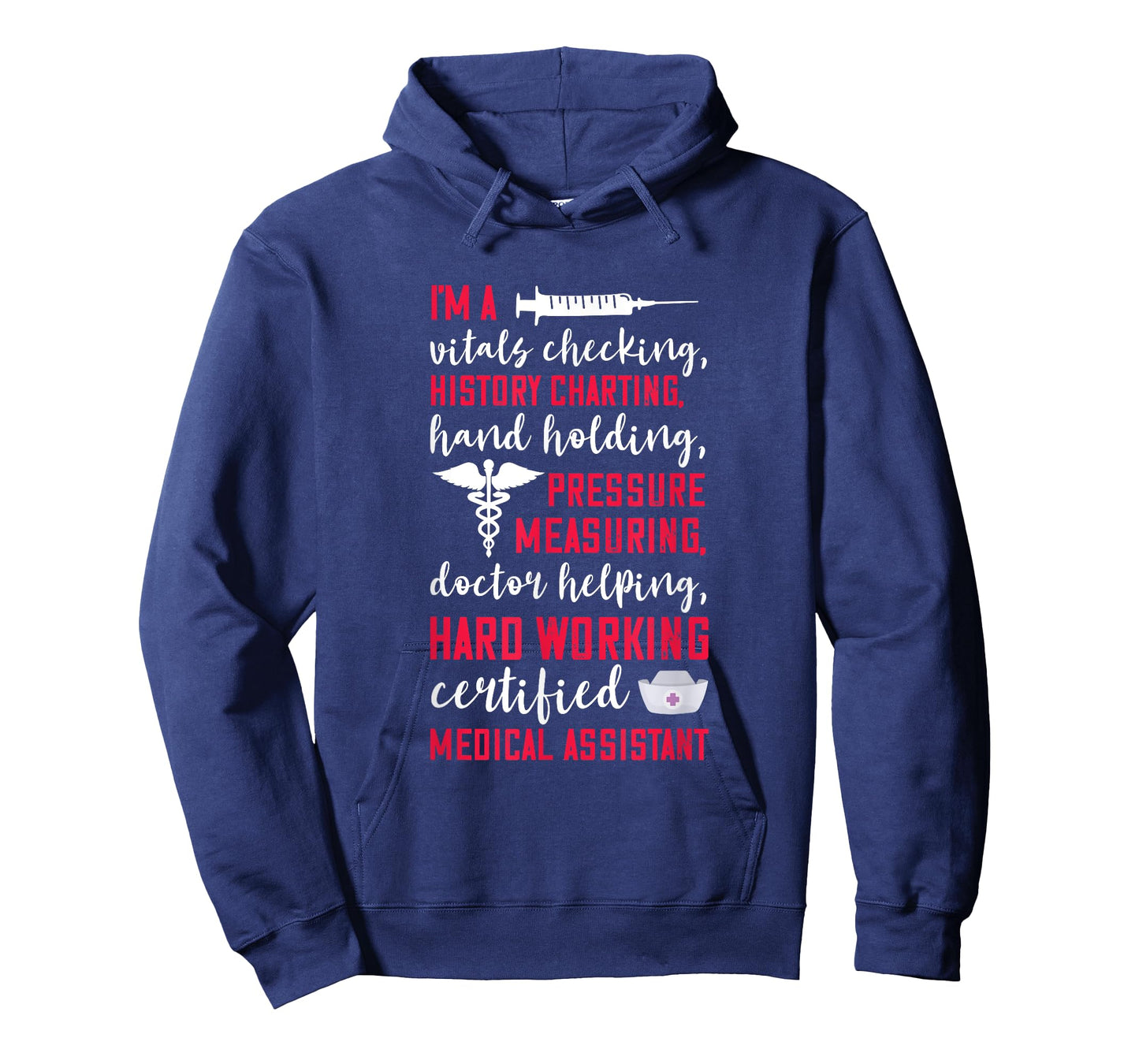 Certified Medical Assistant Hardworking Nurse MA Nursing T-Shirt