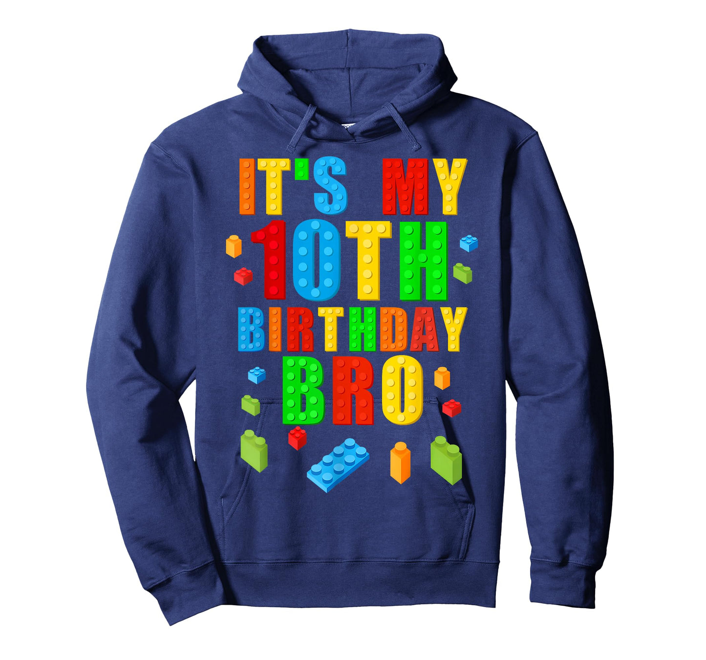 It's My 10th Birthday Bro Block Building 10 Years Old Boys T-Shirt