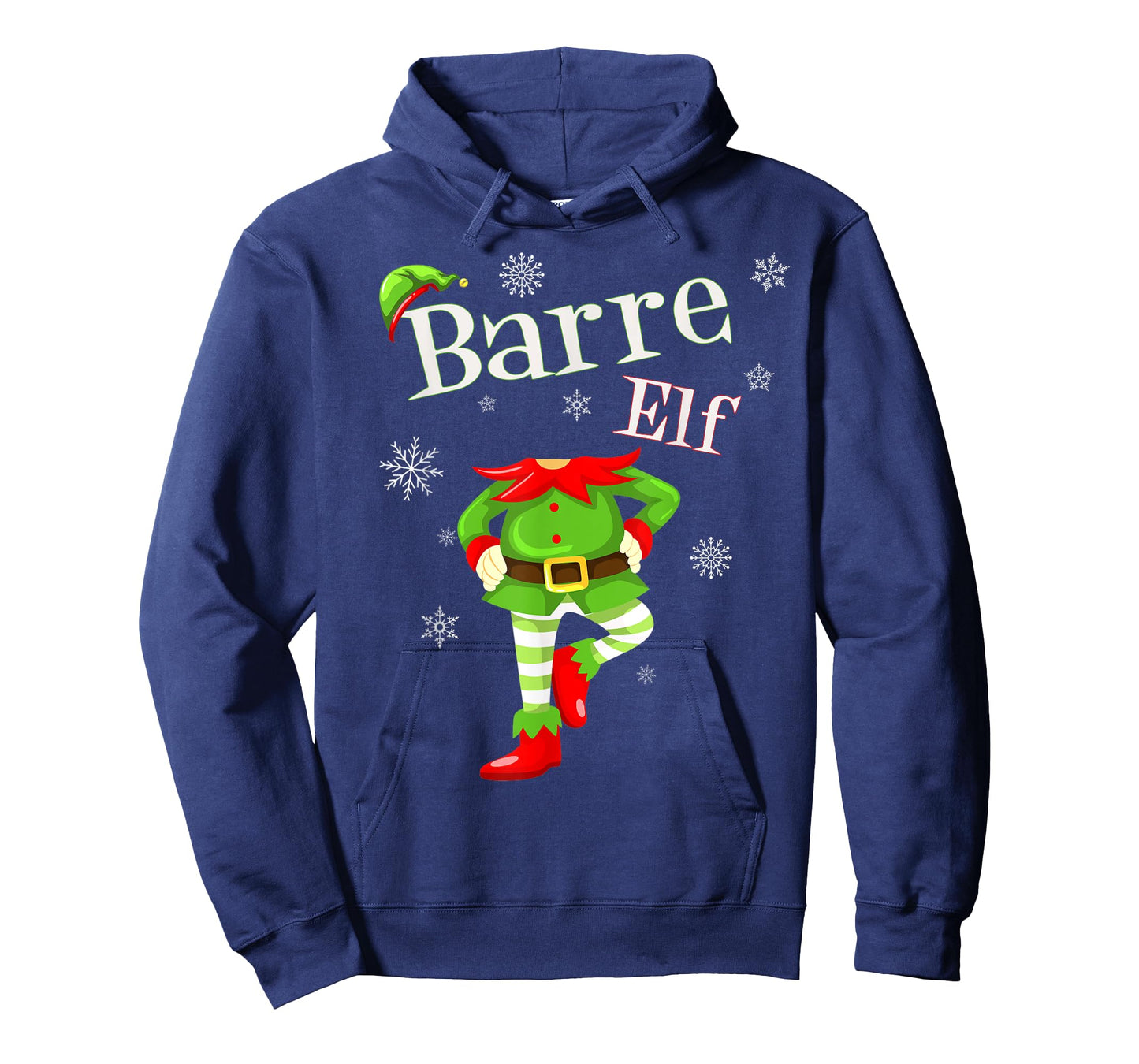 Barre Elf Funny Fitness Workout Christmas T-Shirt Holiday T-Shirt