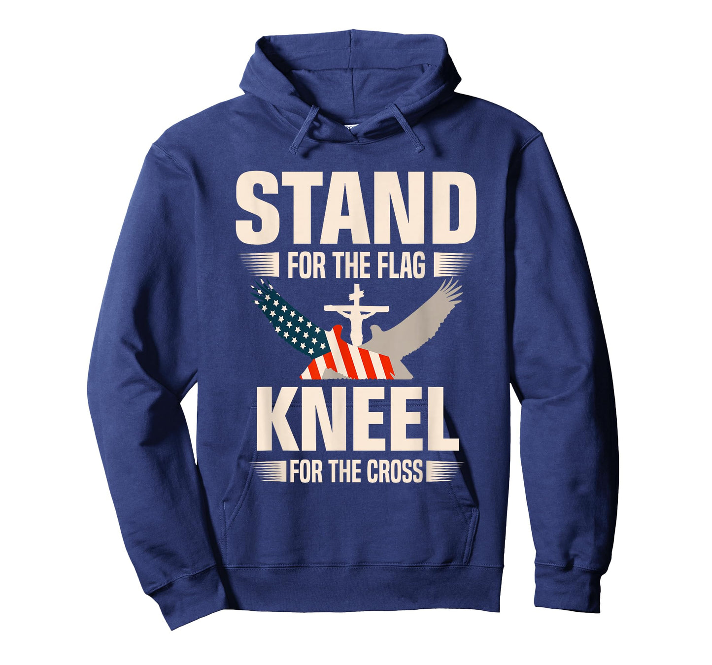 Stand For The Flag Kneel For The Cross Christian USA Flag T-Shirt