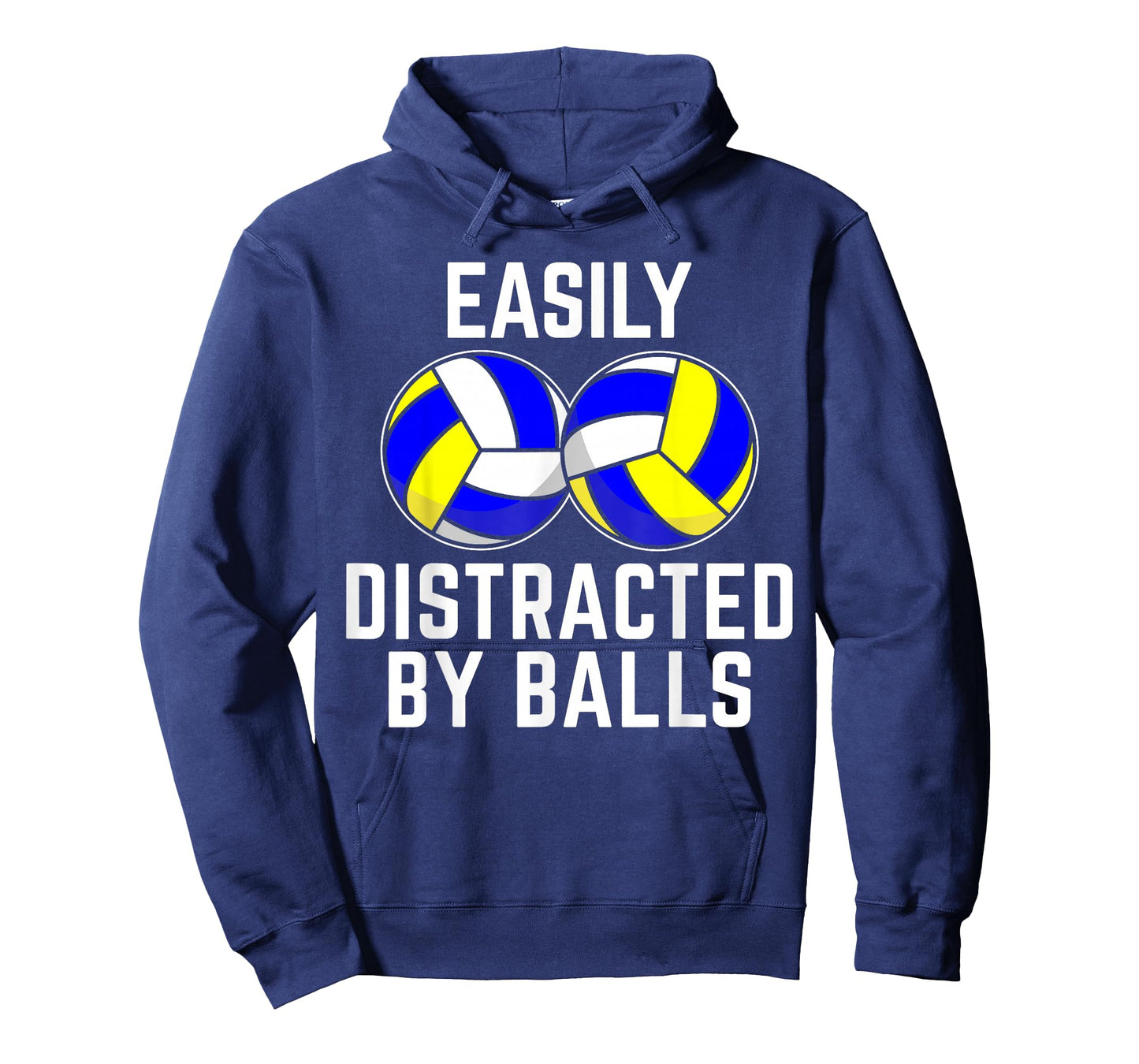 Easily Distracted by Balls Funny Volleyball Player Dad Mom T-Shirt