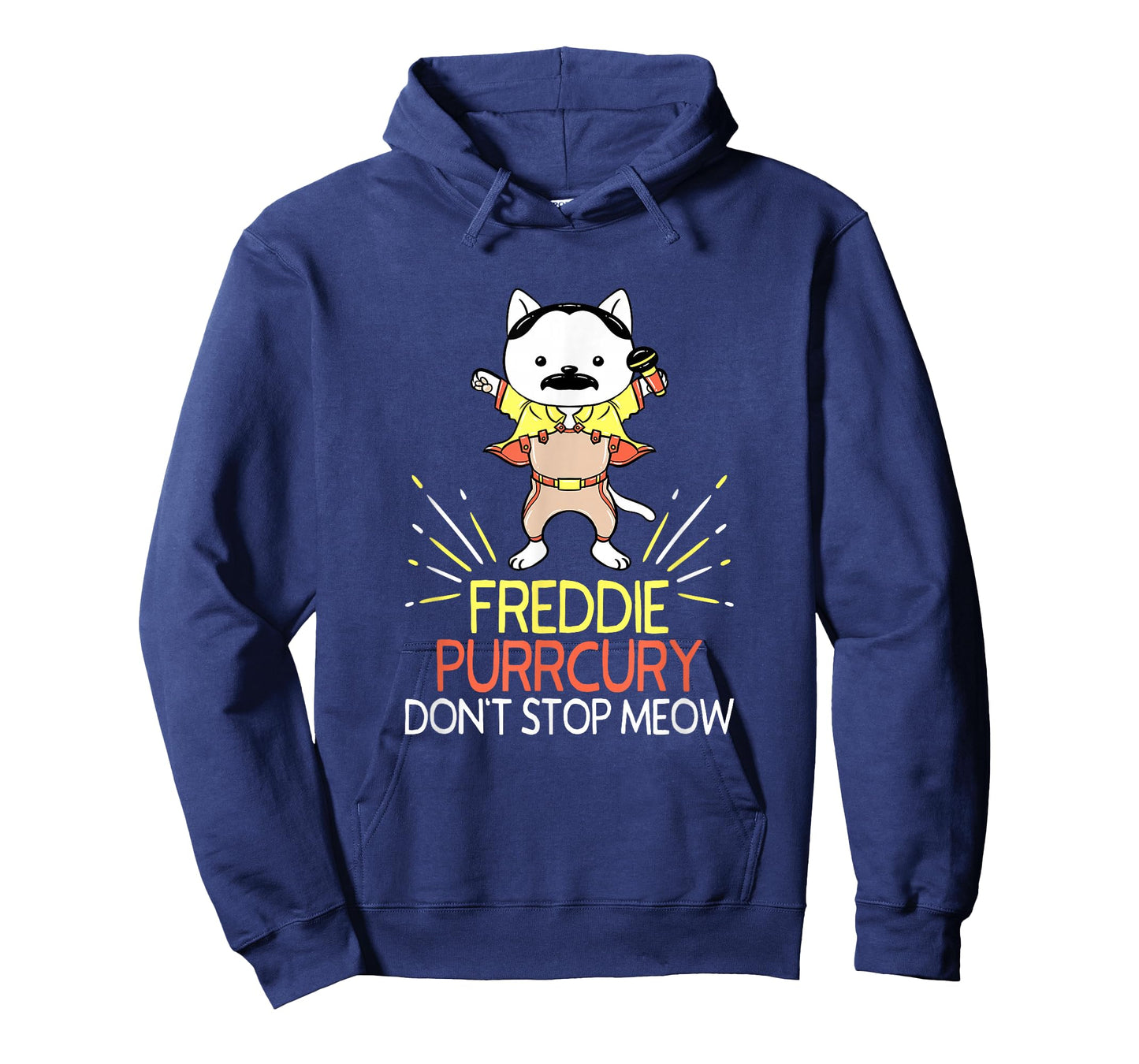 Don't Stop Meow Freddie Purrcury Funny Cat Music Pun Gift T-Shirt