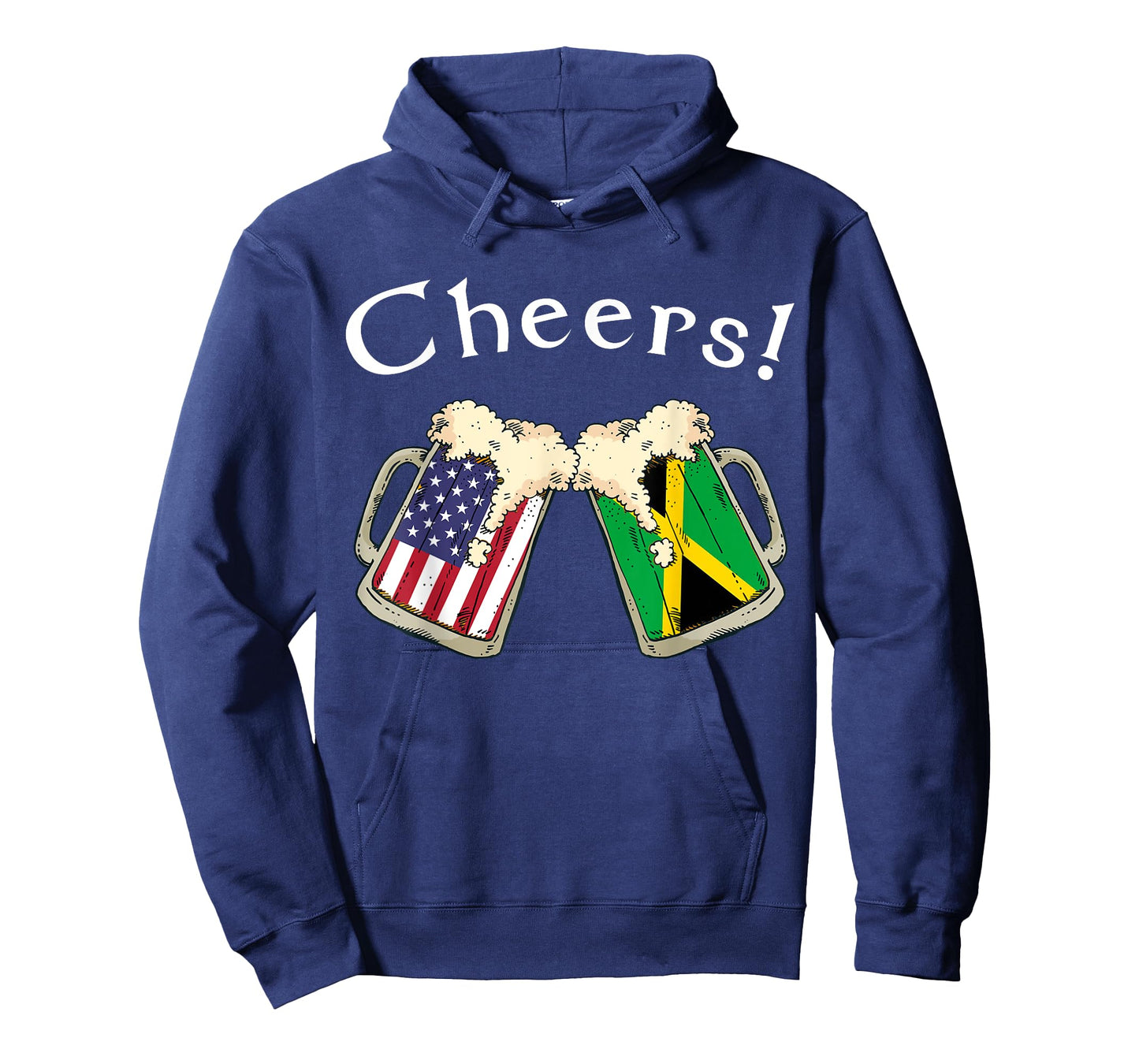 American Jamaican Patriot US Flag Beer Drinks Jamaica Grown T-Shirt
