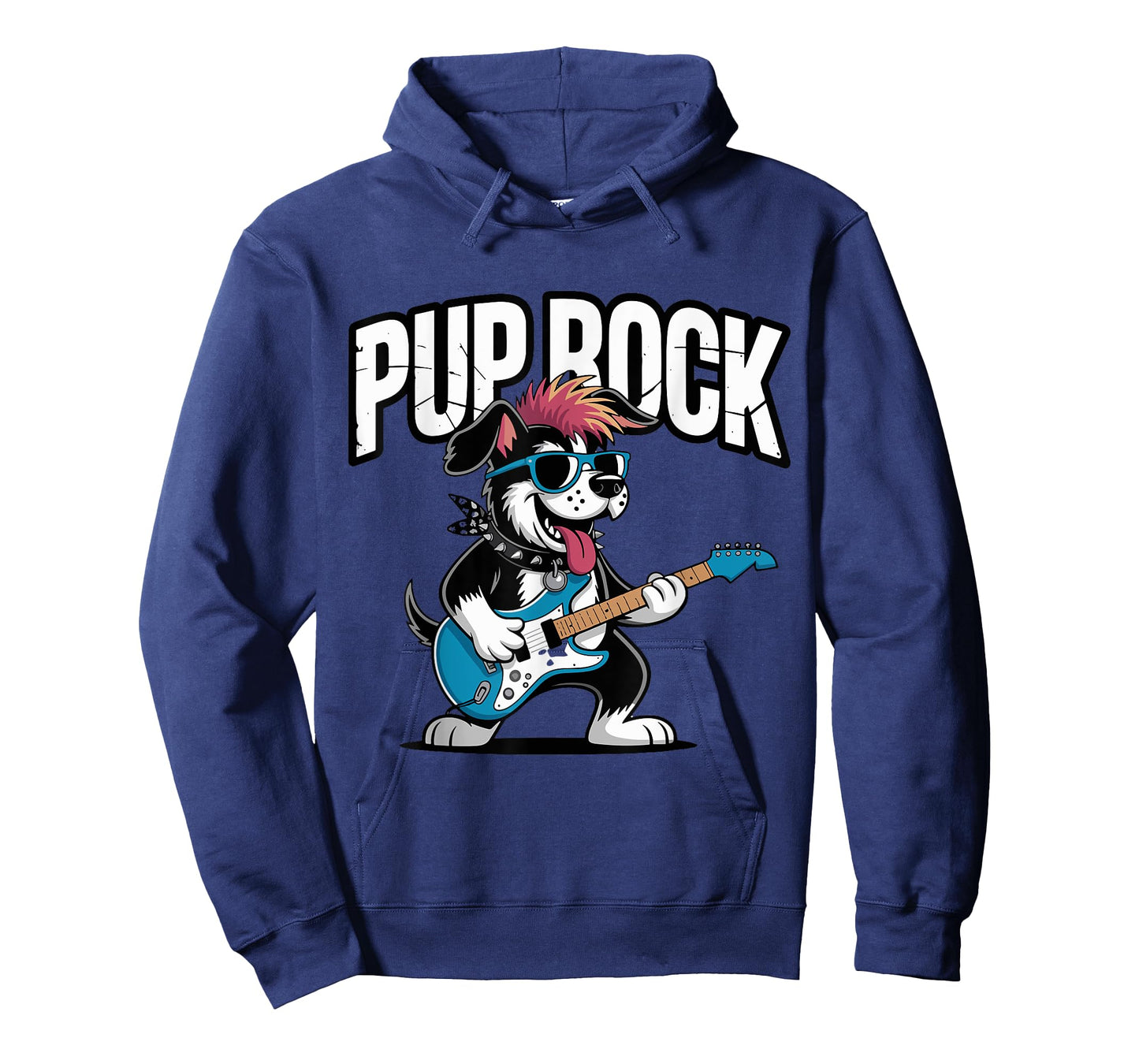 Pup Rock Dog Lover Guitar Fans Pun T-Shirt