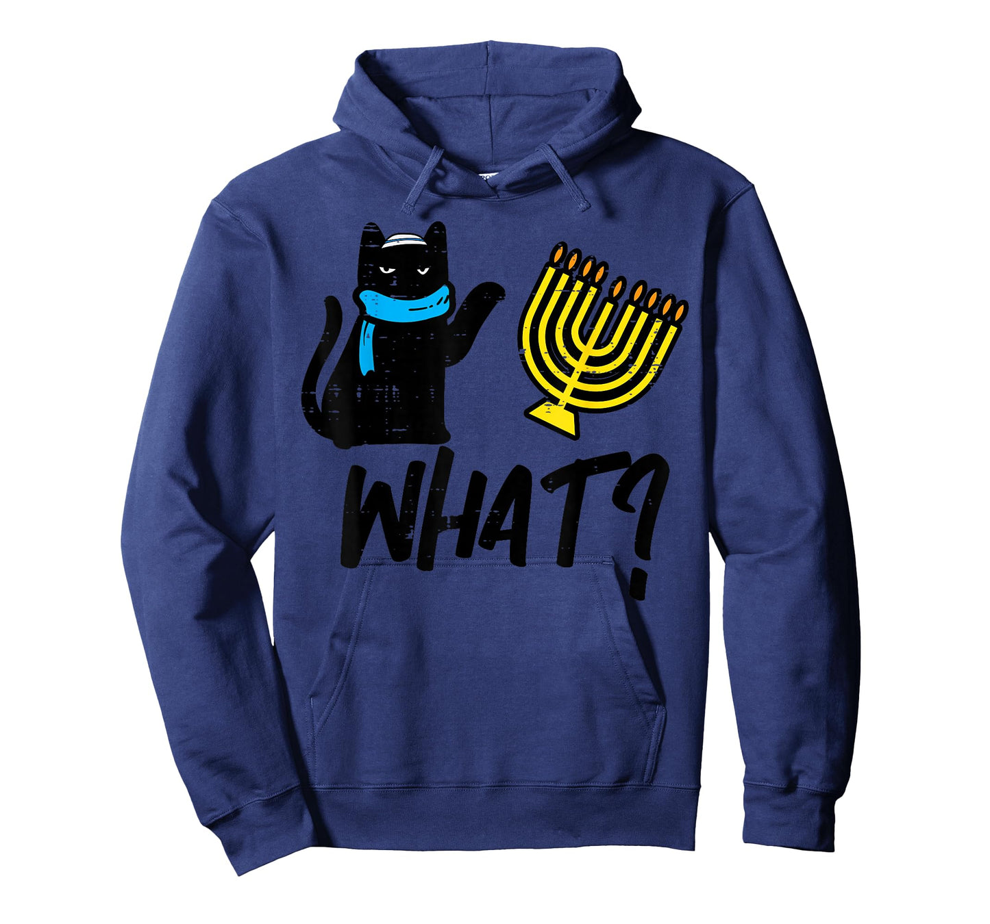 Hanukkah Cat What Funny Chanukah Jewish Women Girls Kids T-Shirt
