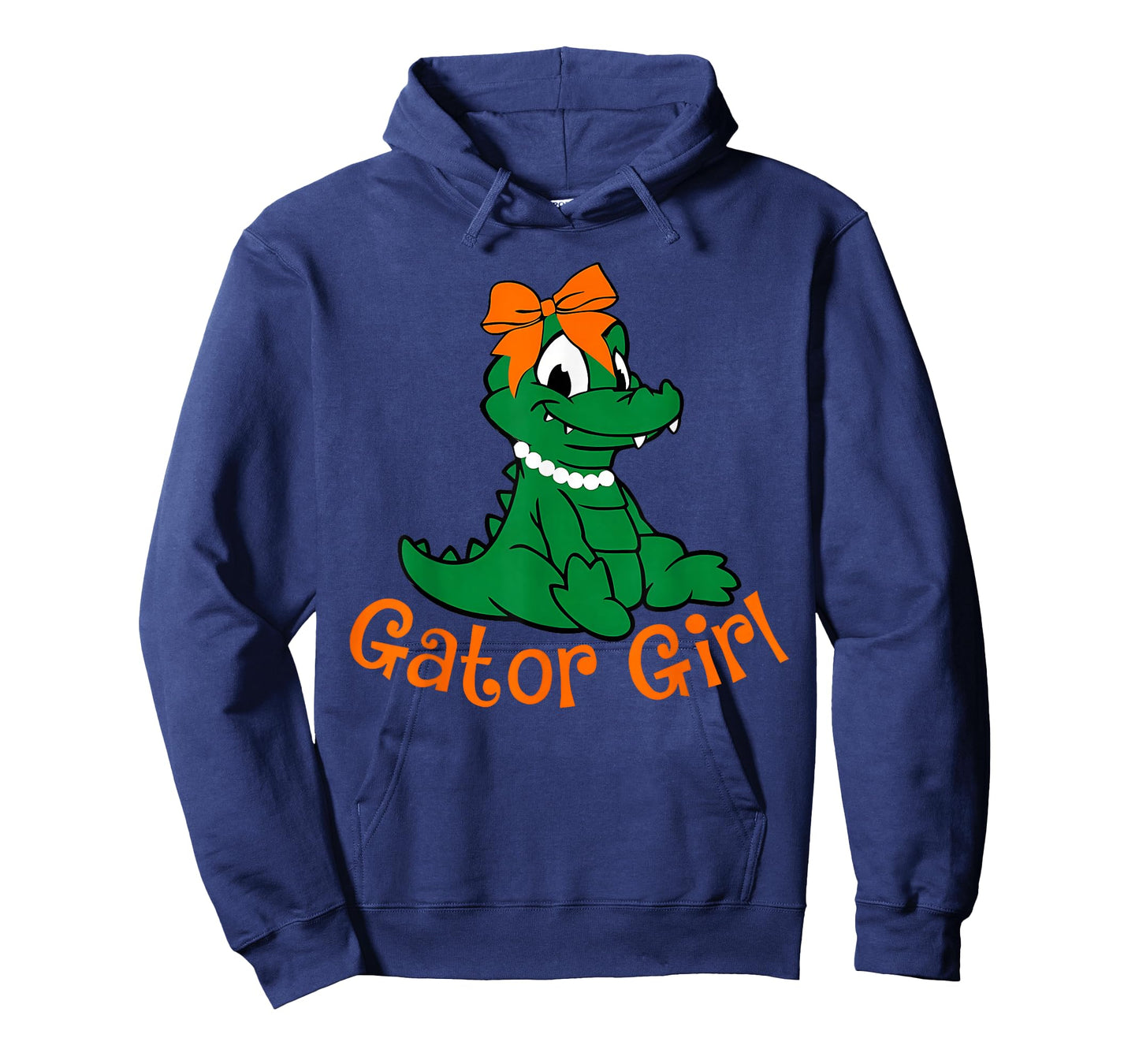 Gator Girl Cute Orange Bow Gator Women Girls Kids T-Shirt