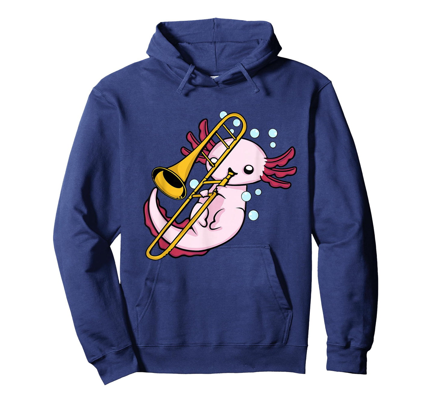 Axolotl Playing Trombone Kids Marching Band Trombone T-Shirt