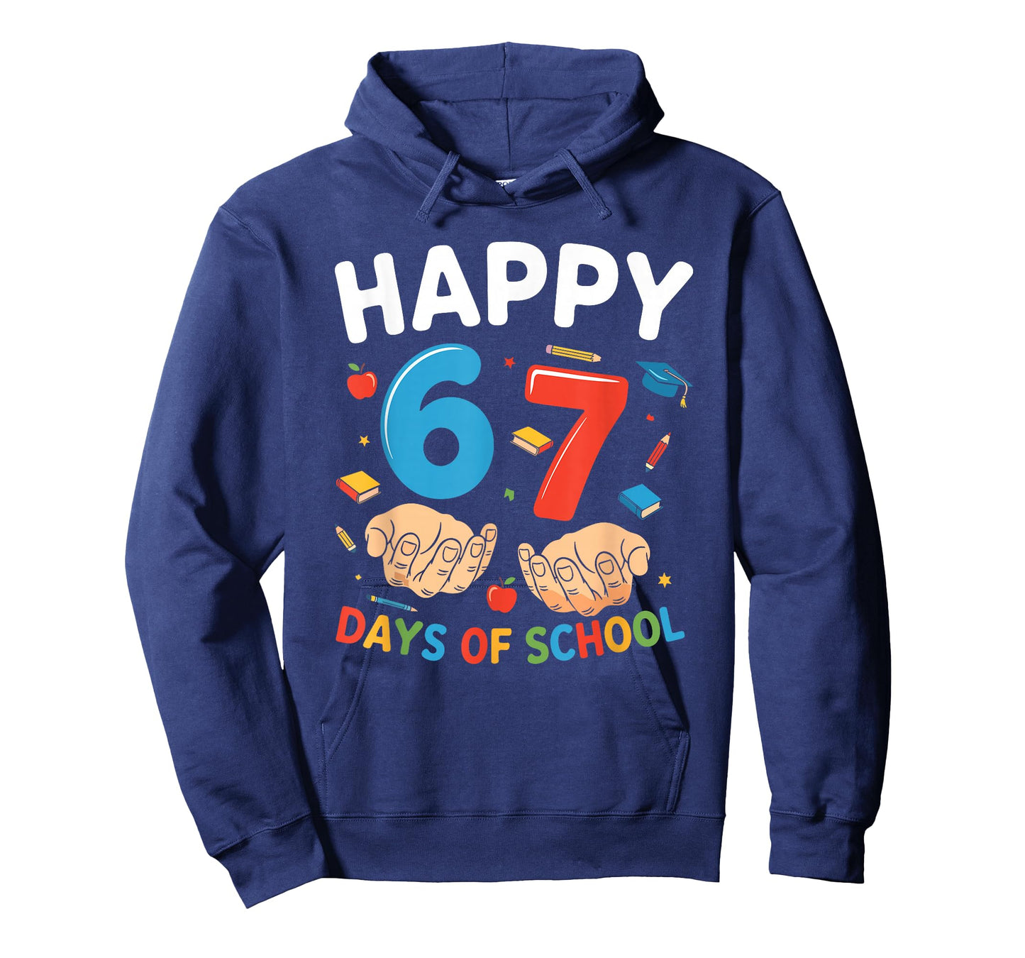 Happy 67 Days of School Six Seven Meme Boy Girl Teacher Kids T-Shirt