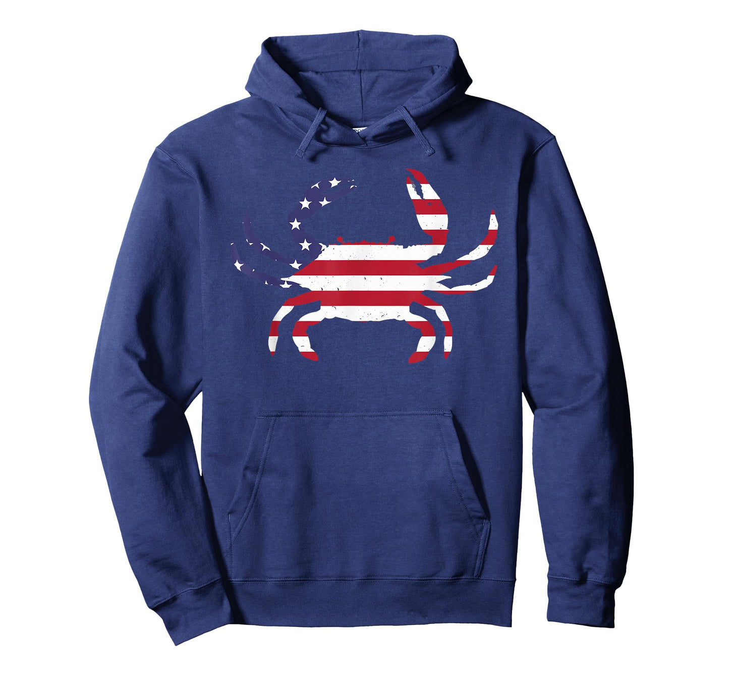 Cool Crab for Men Women Fourth July Flag Patriotic Crabbing T-Shirt