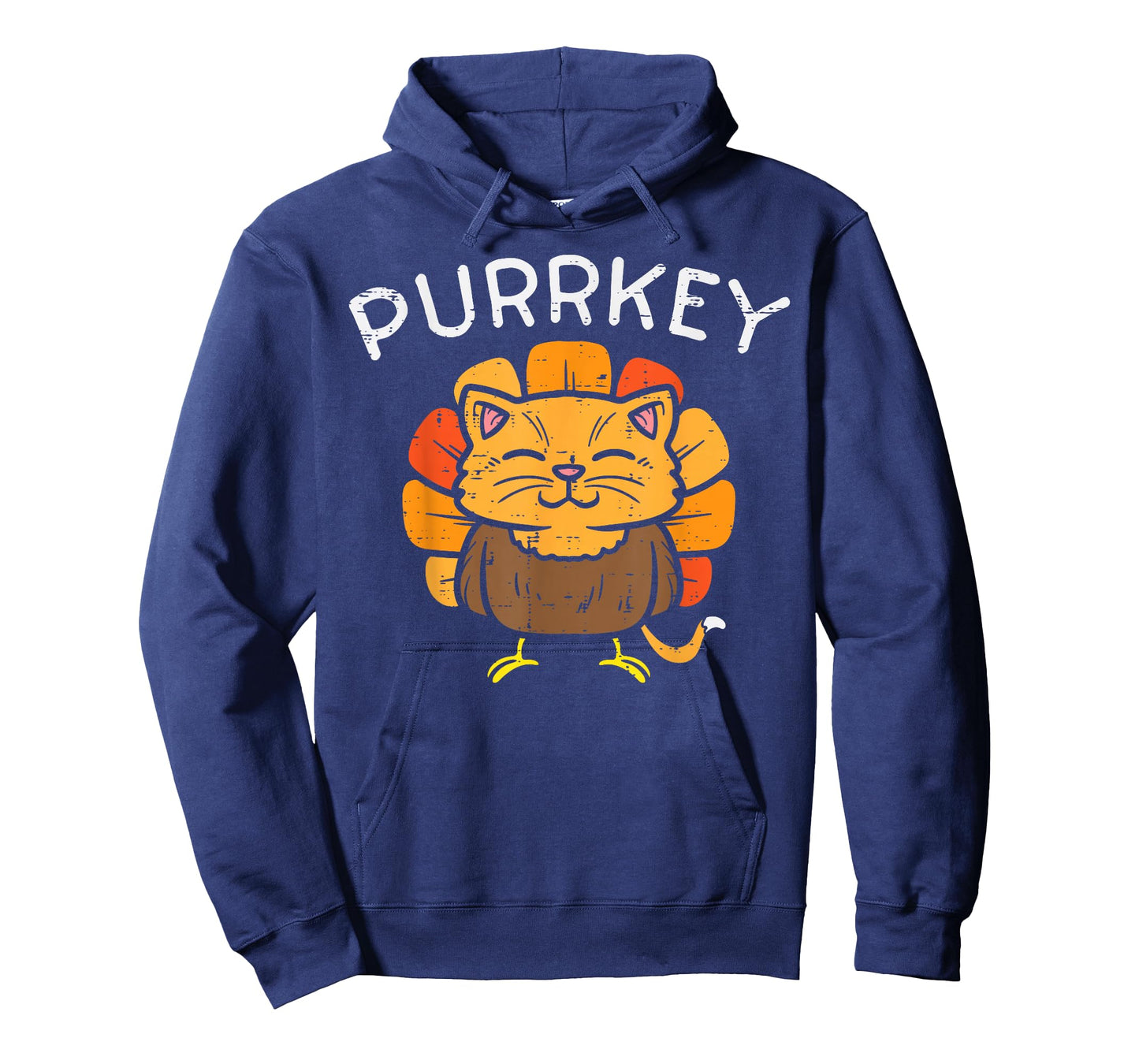 Purrkey Turkey Cat Kitten Funny Thanksgiving Cat Owner Lover T-Shirt