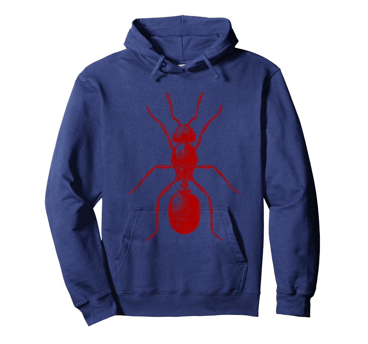 Ant in Red Retro Vintage drawing - Fire Ant T-Shirt