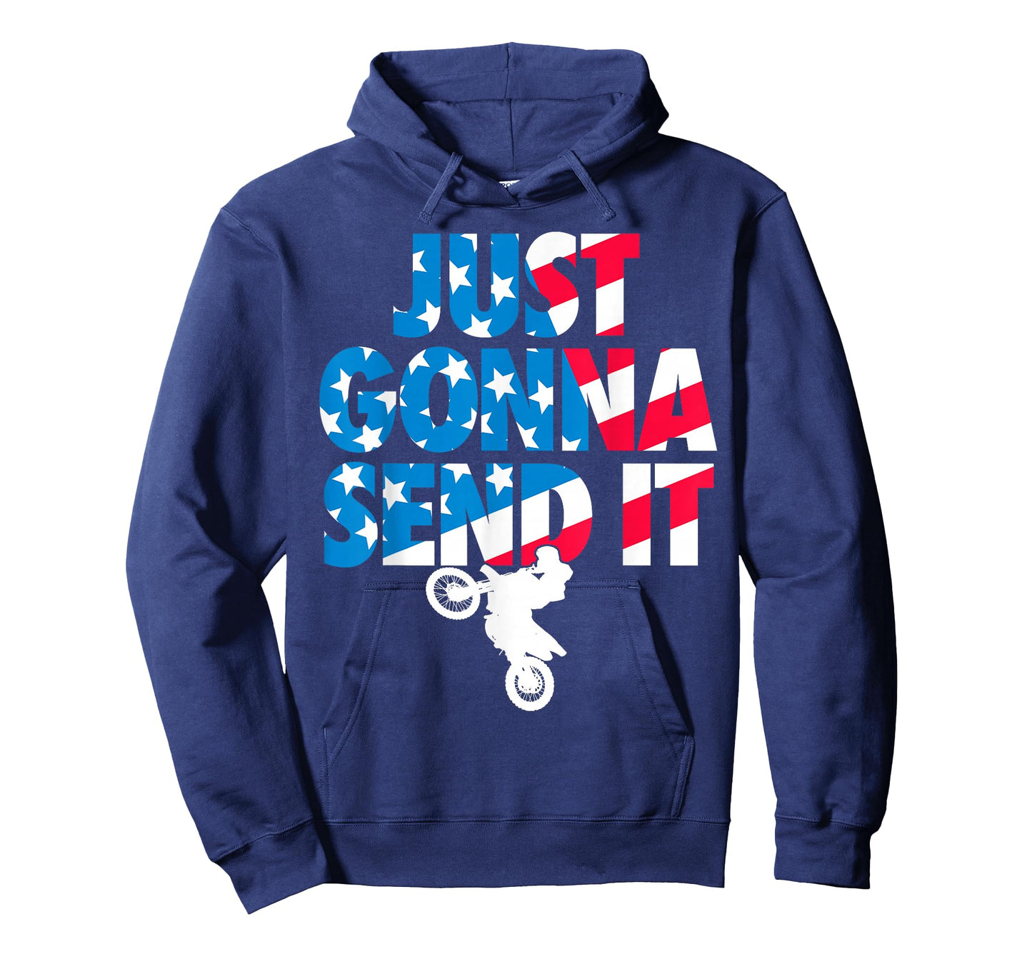 Just Gonna Send it American Flag Dirt Bike Motocross T-Shirt