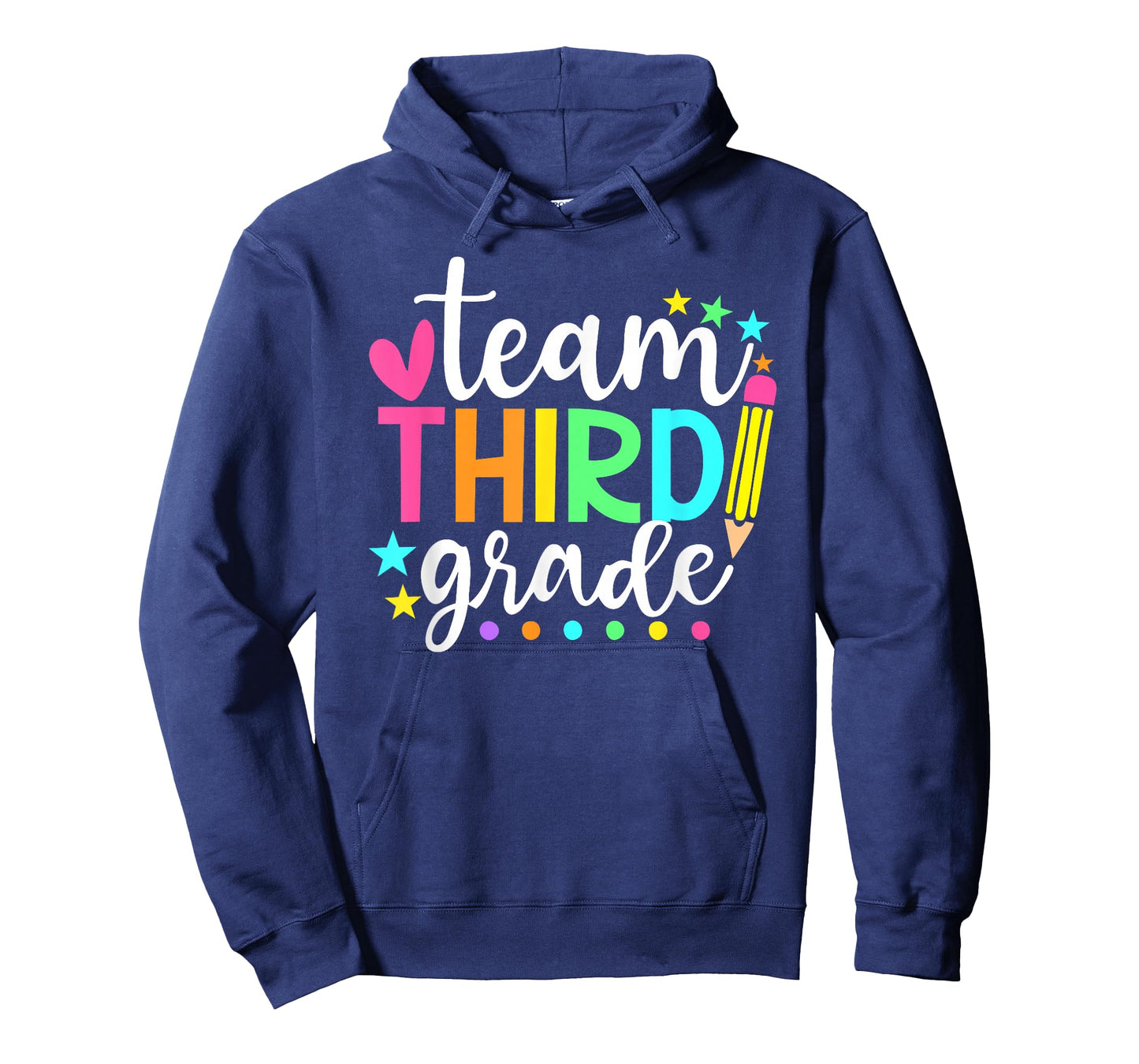 3rd Grade Team Pencil Teacher Student Back to School Girls T-Shirt