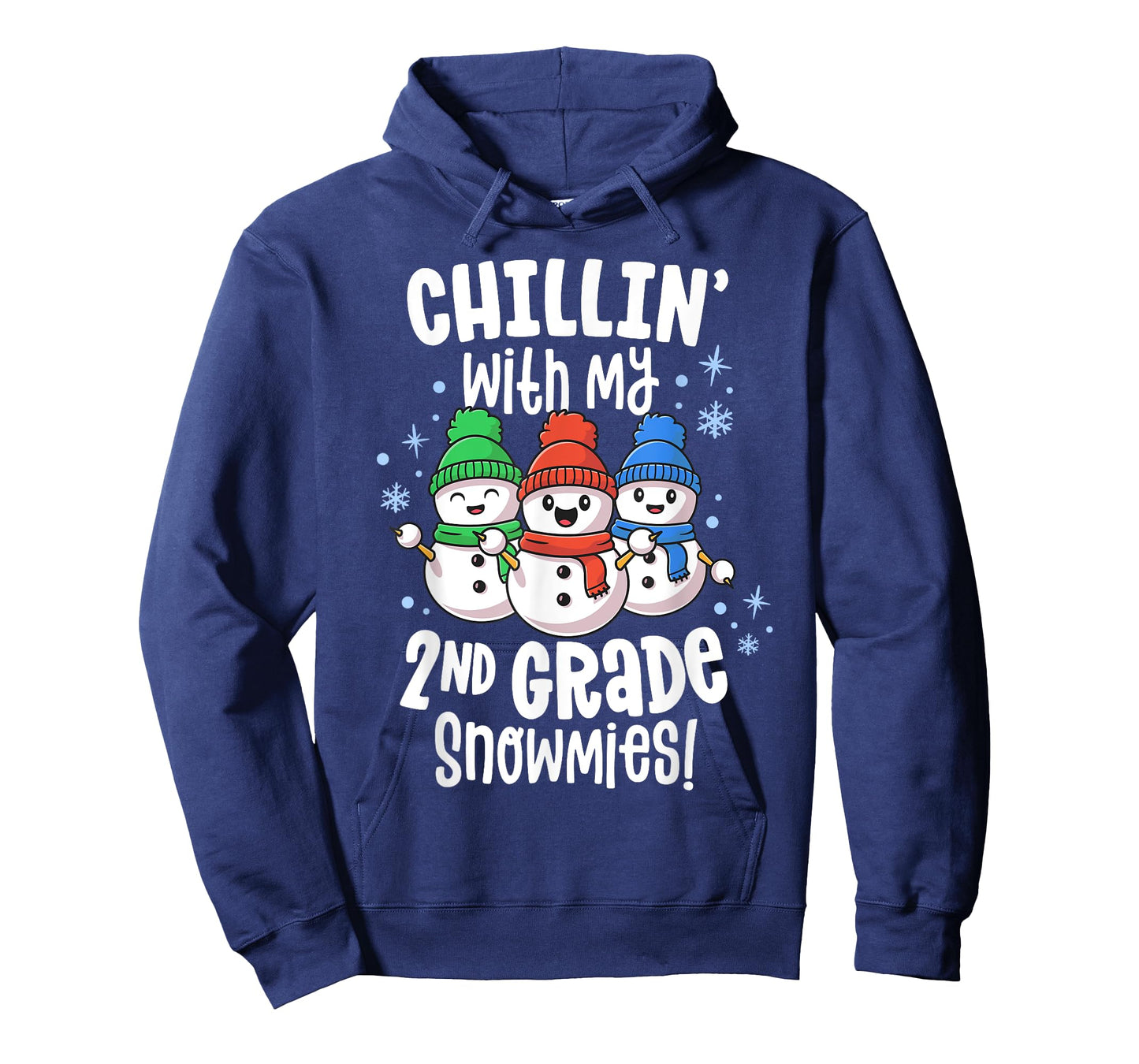 Chillin With My Snowmies Shirt 2nd Grade Teacher Christmas T-Shirt for Men Women Kids