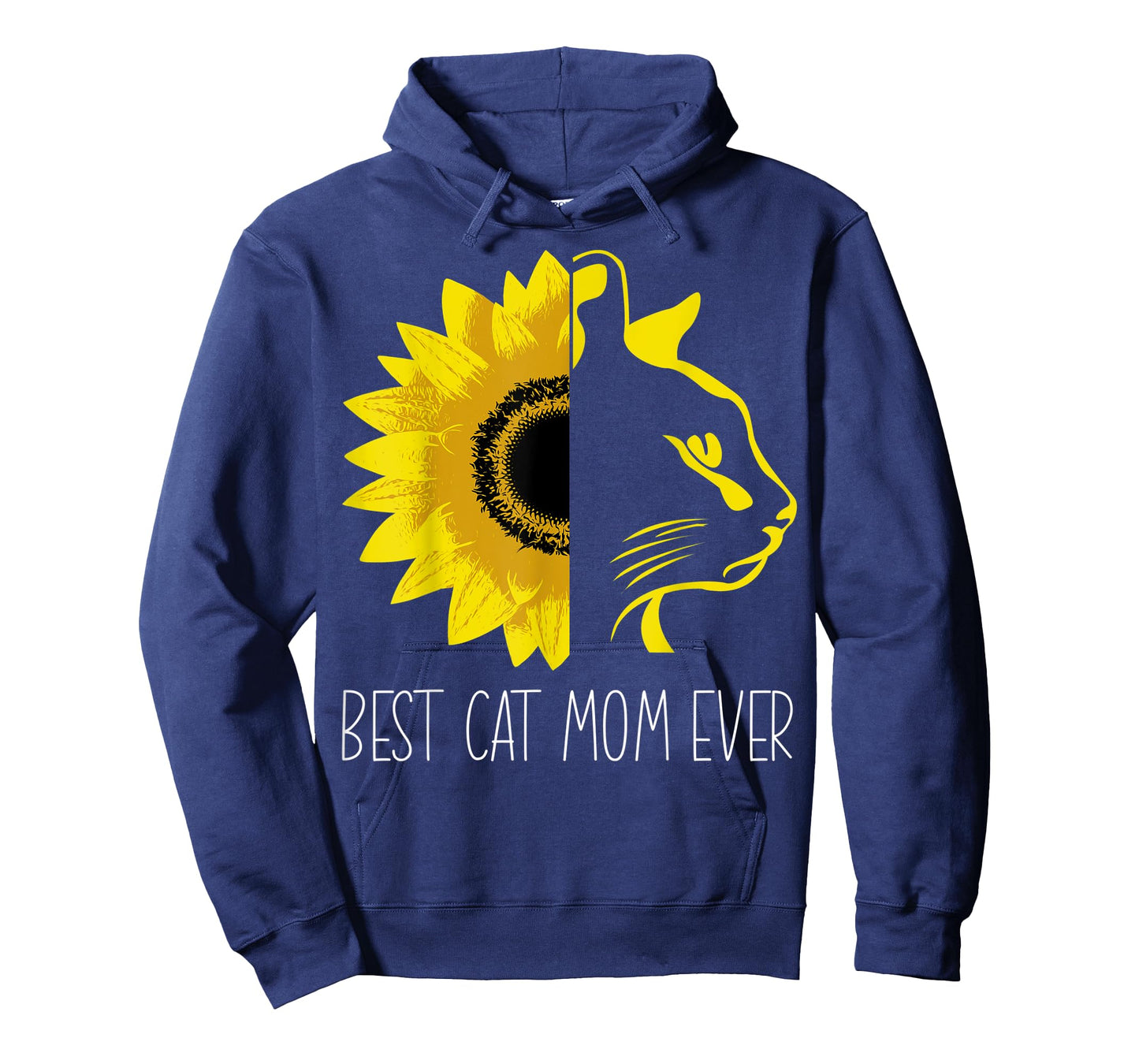 Best Cat Mom Ever Sunflower - Cat Mum Mother's Day T-Shirt