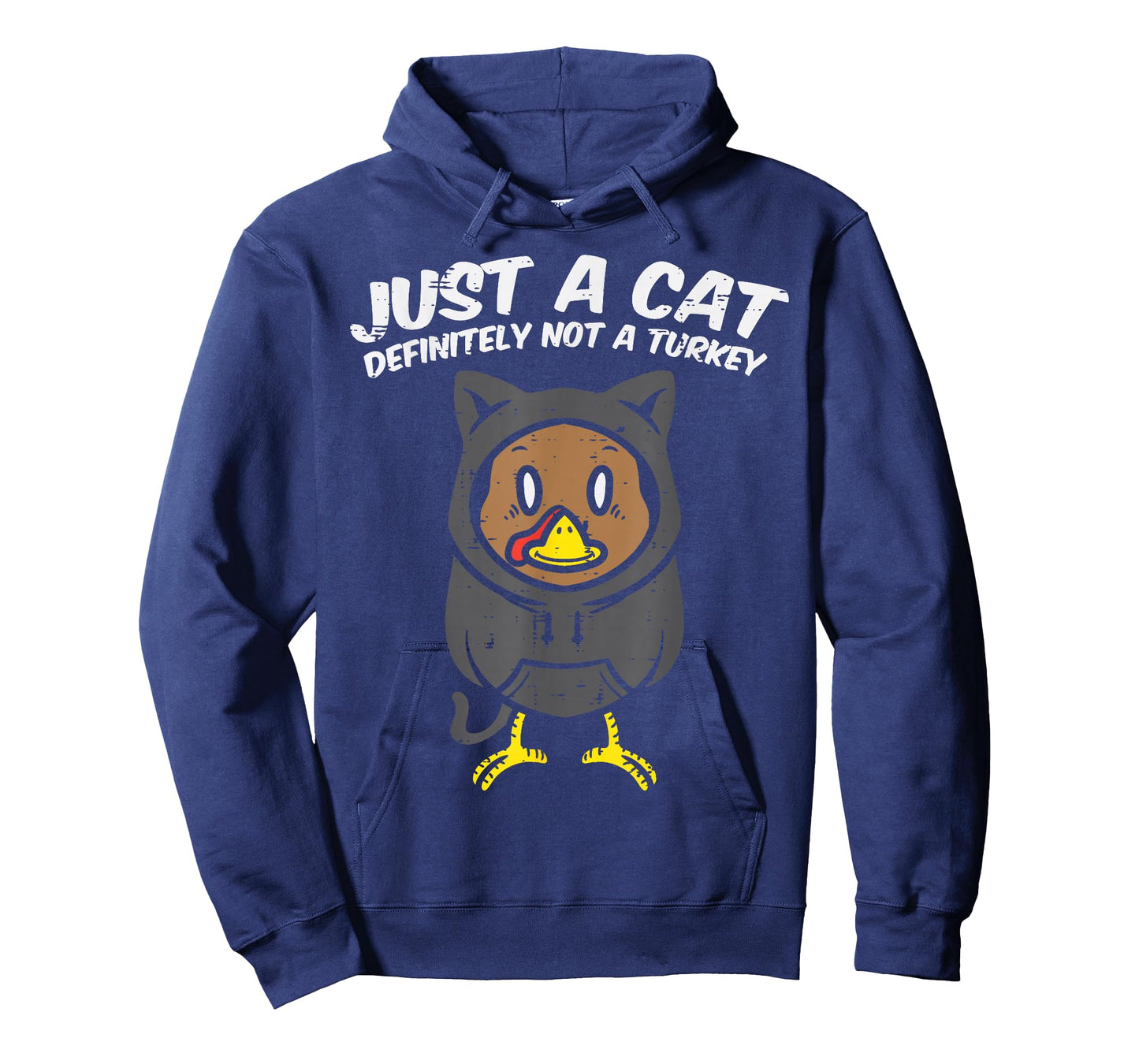 Just A Cat Not Turkey Funny Thanksgiving Dinner Women Kids T-Shirt