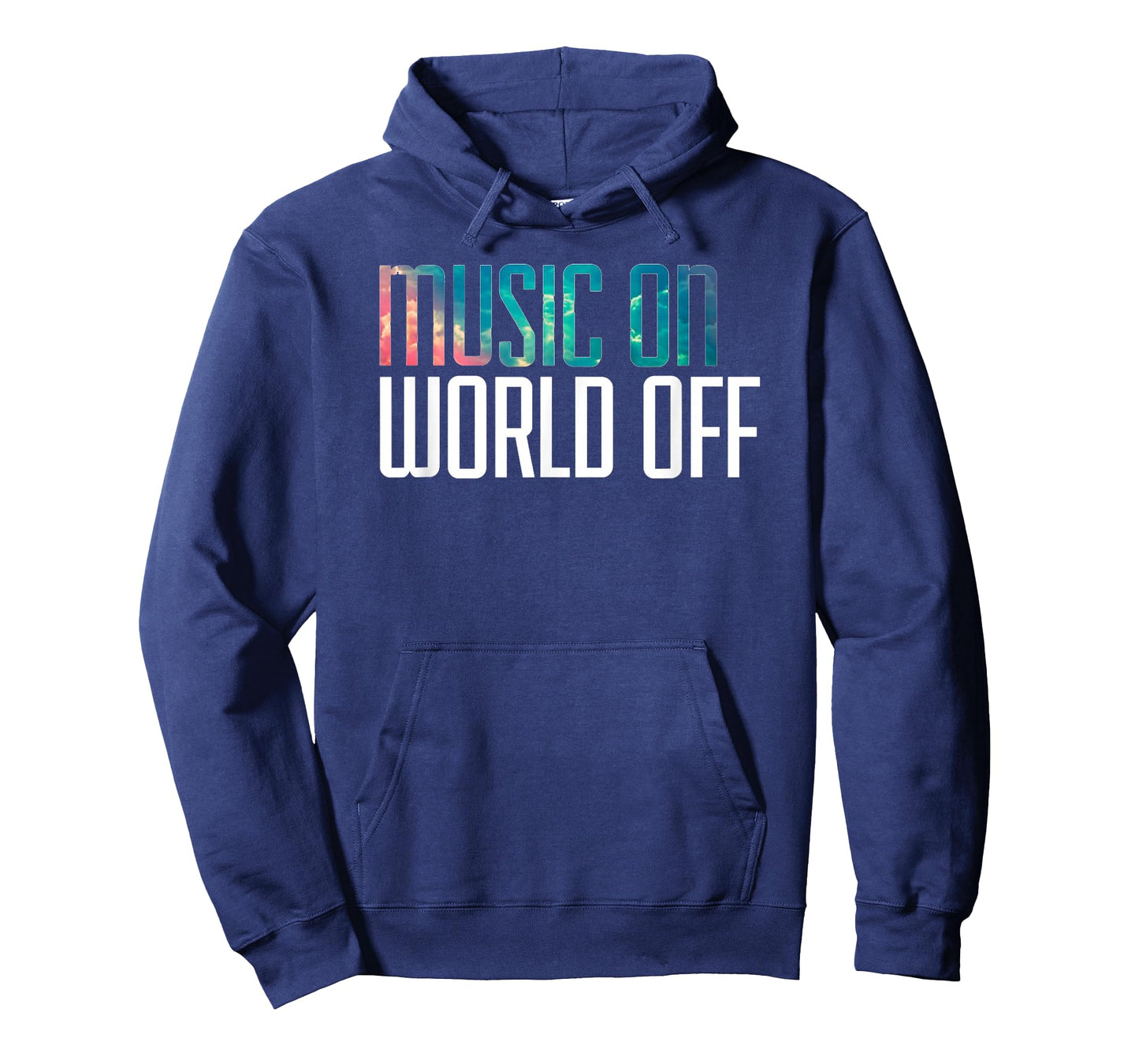 Music On World Off T-Shirt for Music Lovers, DJs, Musicians T-Shirt