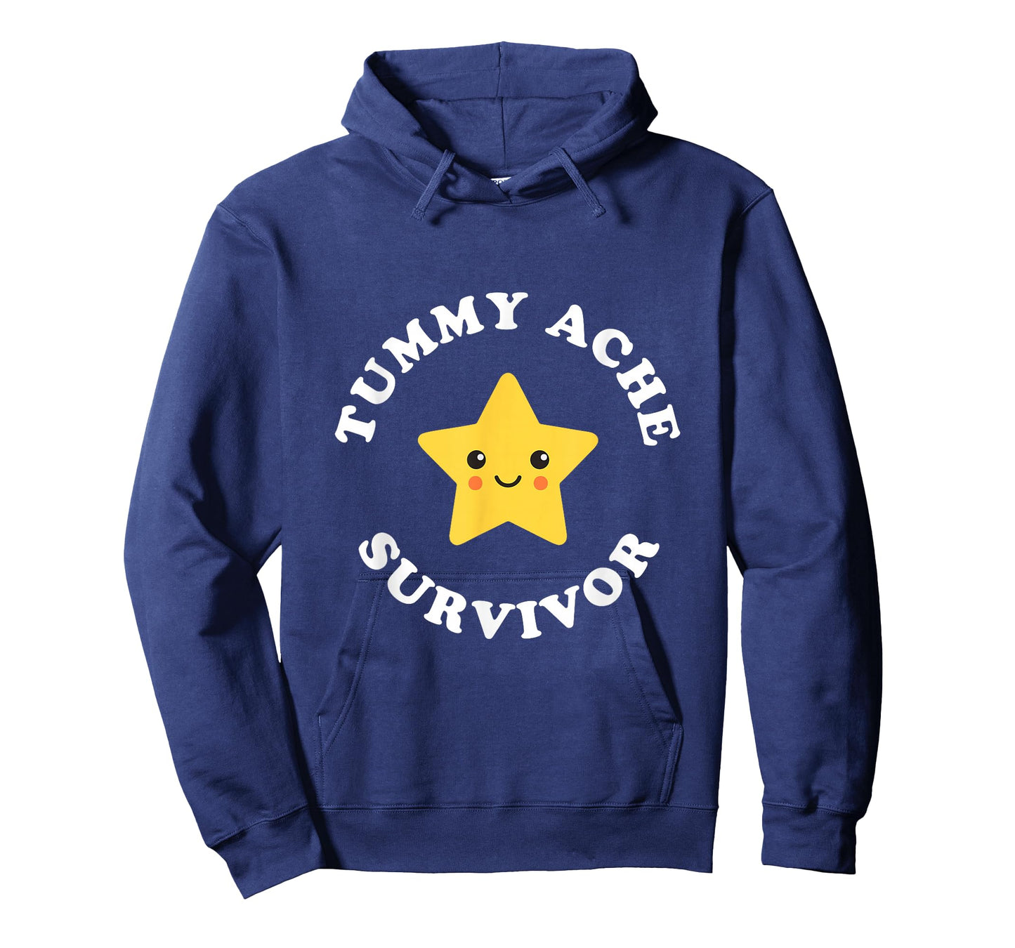 Cute Tummy Ache Survivor Star Ironic Pun Stomach Ache T-Shirt
