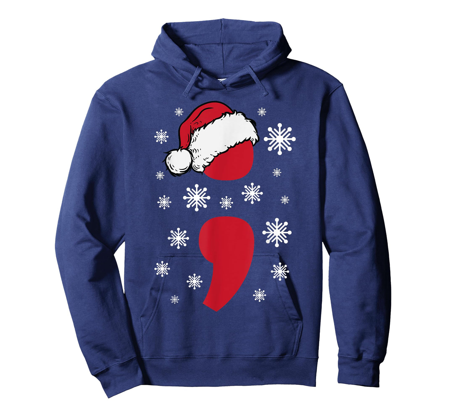 Christmas Mental Health Anxiety Depression Project Semicolon T-Shirt