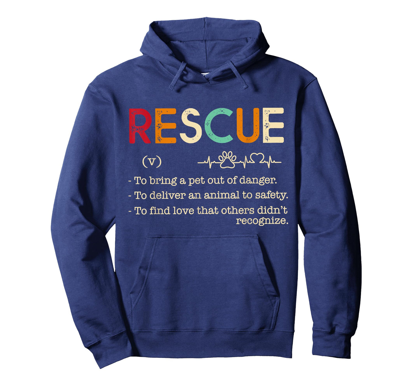 Rescue Definition Animal Lovers Funny Rescue Pet Tee T-Shirt