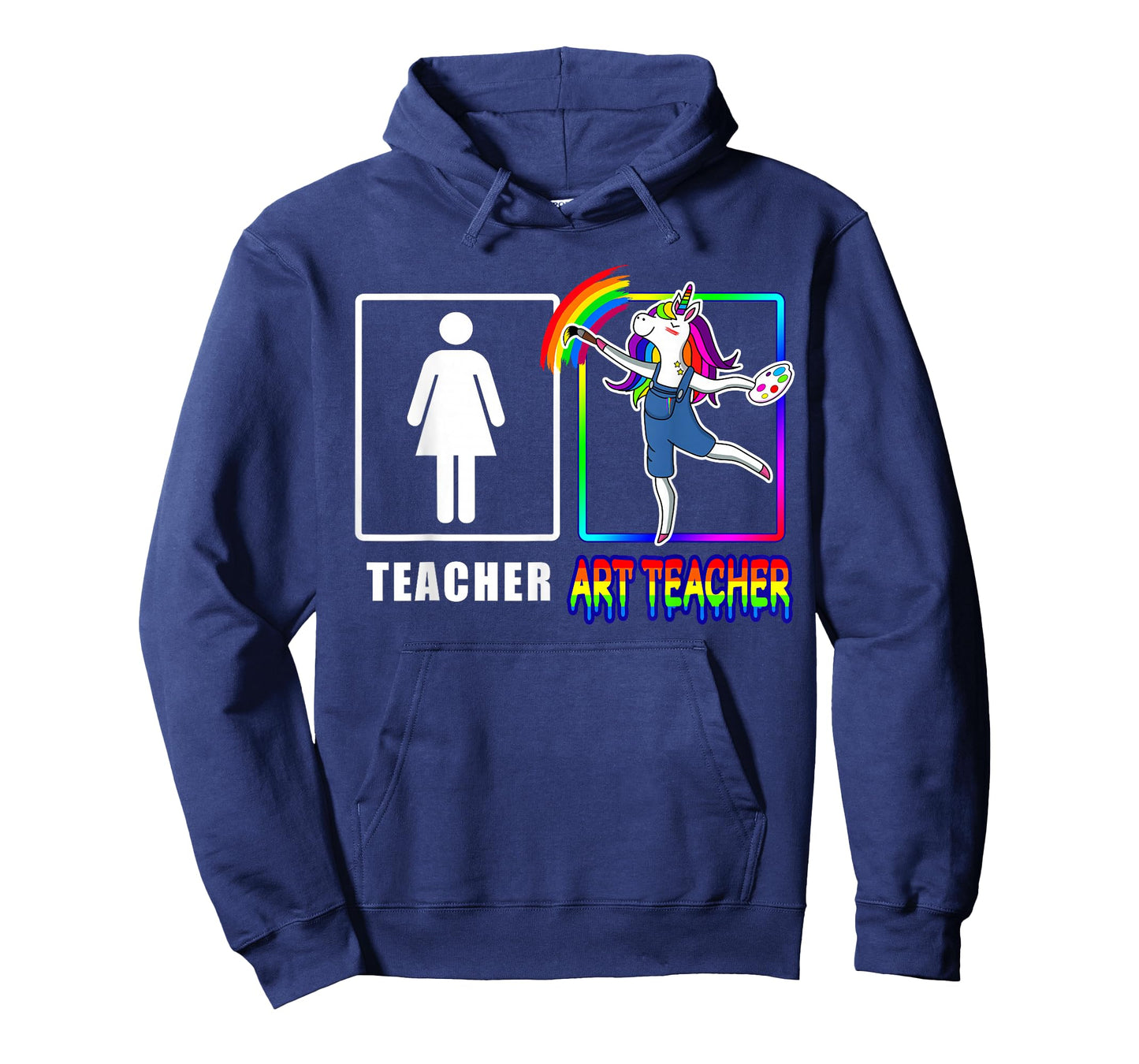 Cute Art Teacher Magical Dabbing Unicorn Gift Funny Artist T-Shirt