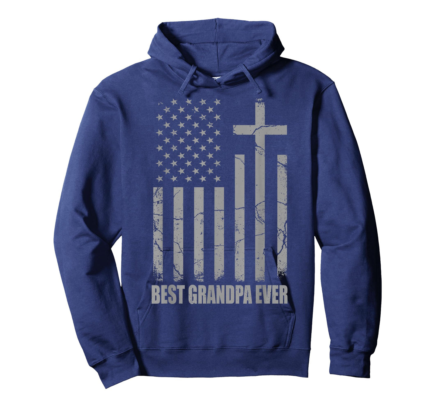 Best Grandpa Ever Christian Patriotic Grandpa Fathers Day T-Shirt
